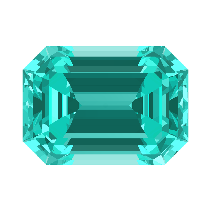 Custom Blue - Teal Sapphire Emerald Gem