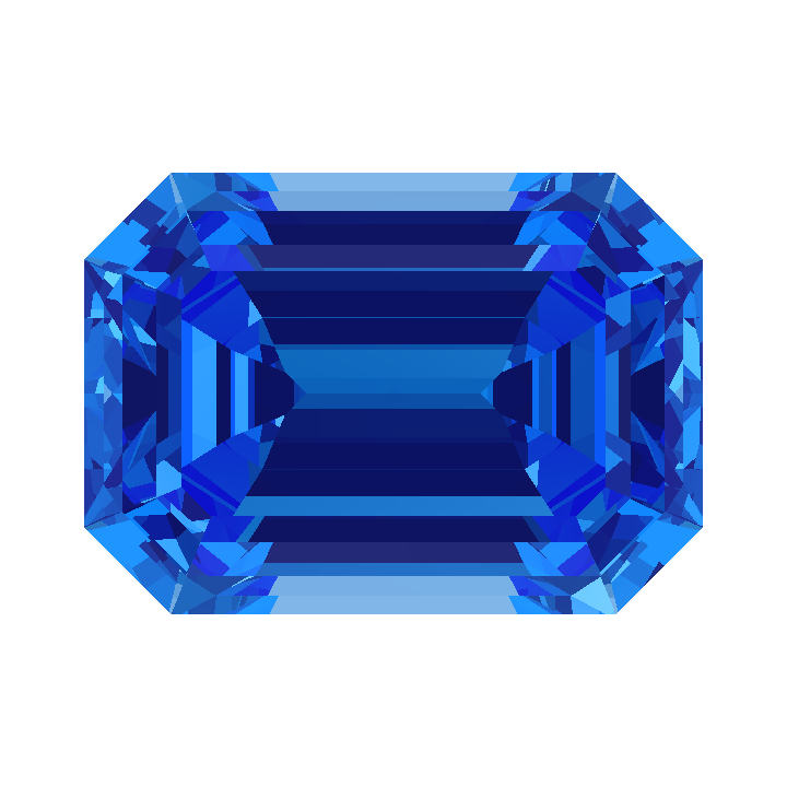 Custom Blue - Teal Sapphire Emerald Gem