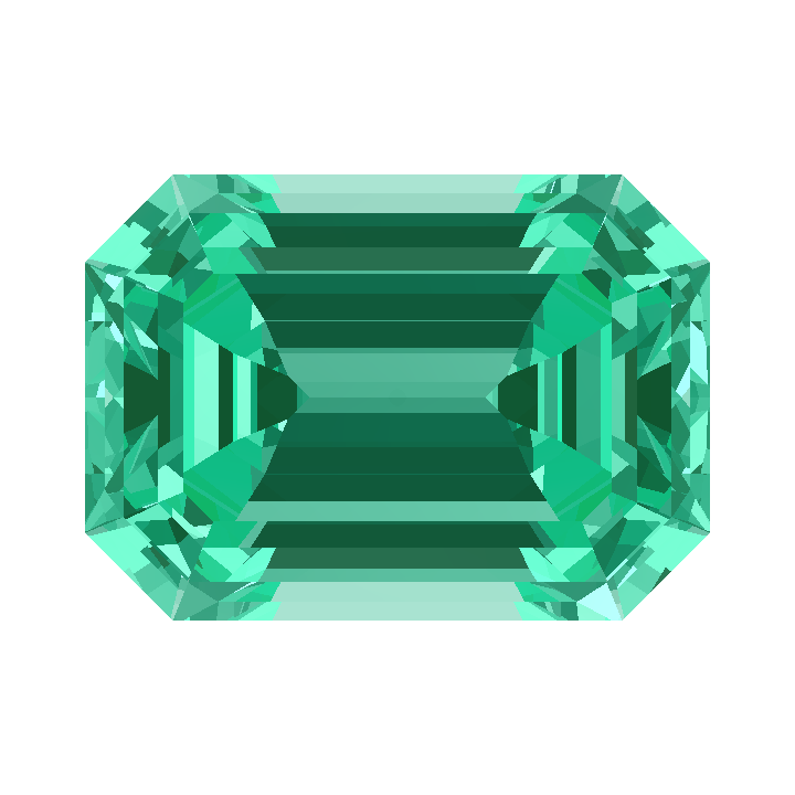 Custom Blue - Teal Sapphire Emerald Gem