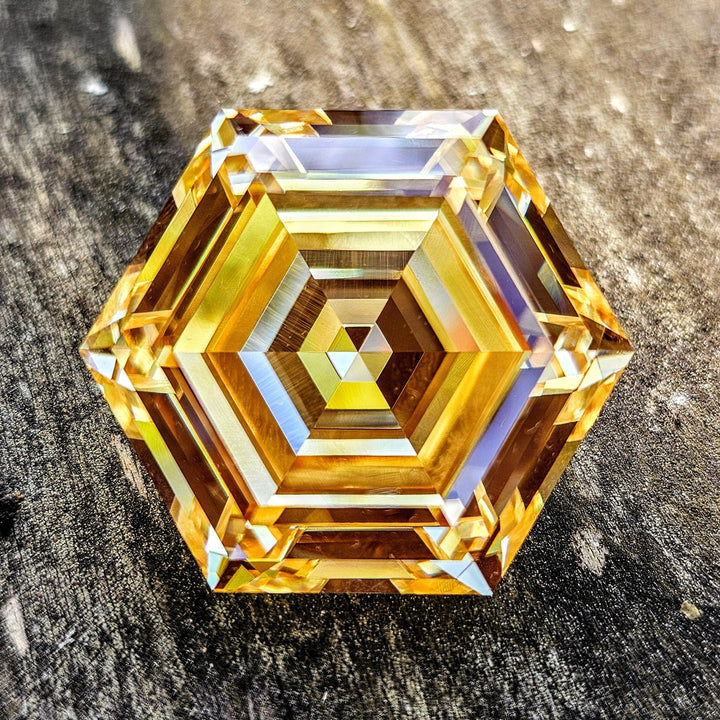 Experimental Samarium YAG, Hexagon Step Cut, 123.9 Carats - DJEVA