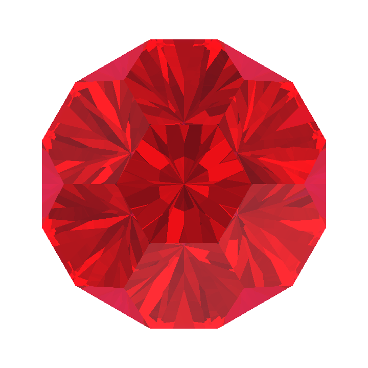 Lab Ruby Geode Custom Pigeon Blood Red Lab Ruby Gnome's Geode Gem