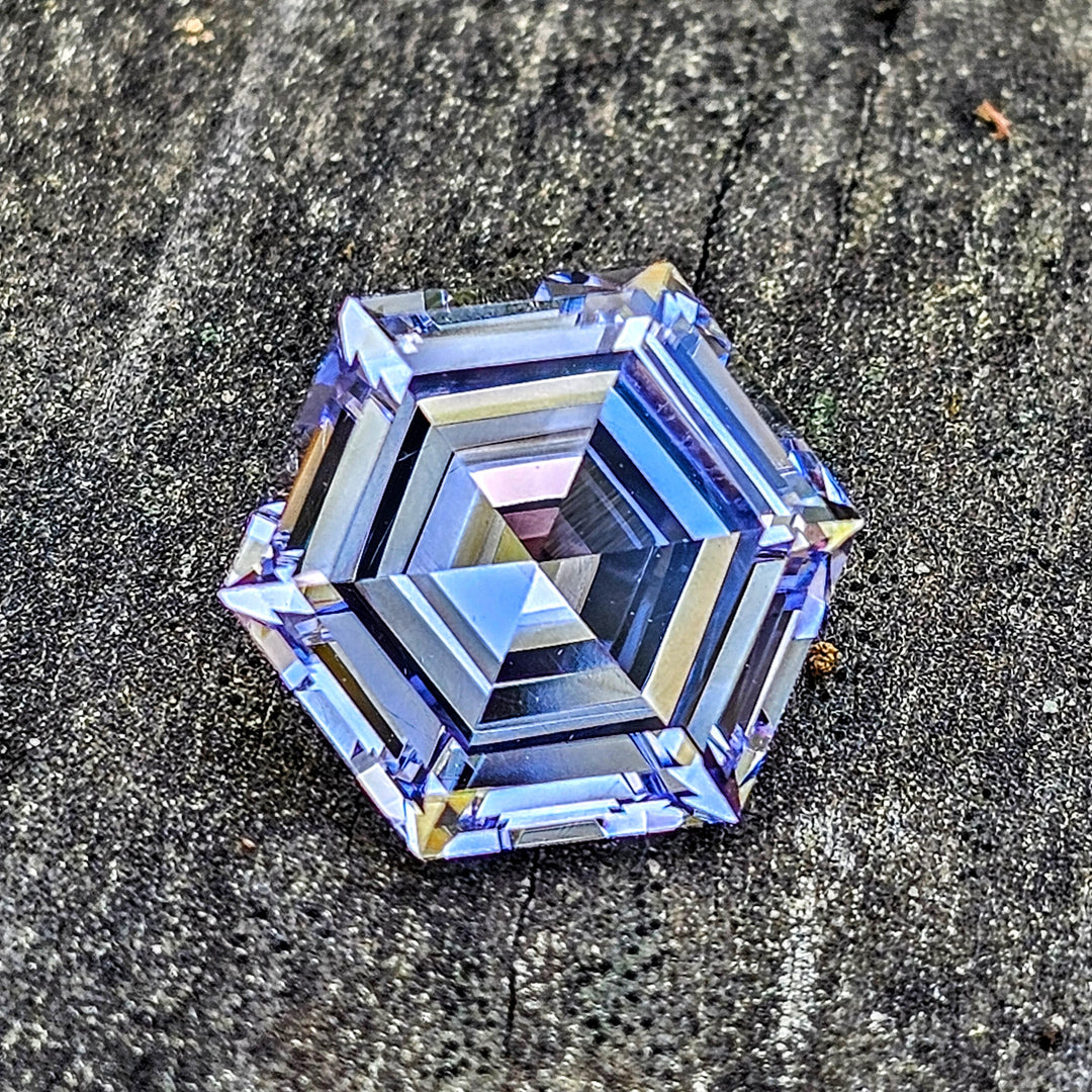 Lavender Lab Spinel, Hexagon Step Cut, 6.50 Carats - DJEVA