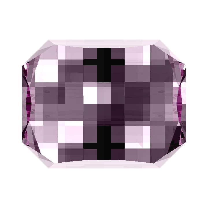 Custom Repurposed Laser Alexandrite Pixel Rectangle Gem