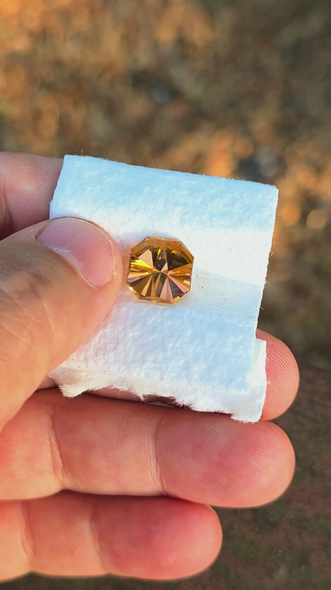 Tangerine Laser Garnet, Tessellation Cut, 11.30 Carats
