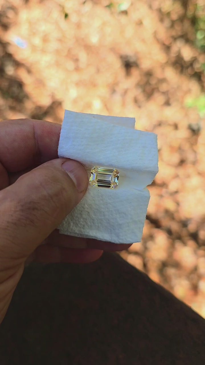 Experimental Samarium YAG, Emerald Cut, 7.94 Carats