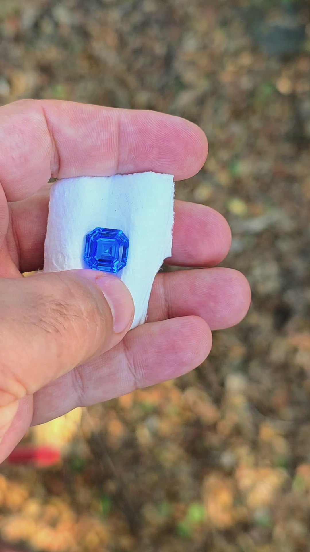 Czochralski Cobalt Spinel, Asscher Cut, 7.94 Carats