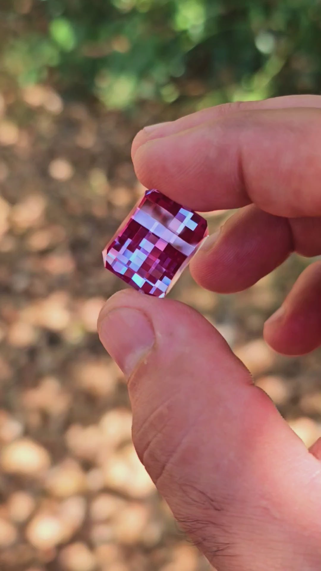 Repurposed Laser Alexandrite, Pixel Rectangle Cut, 25.75 Carats