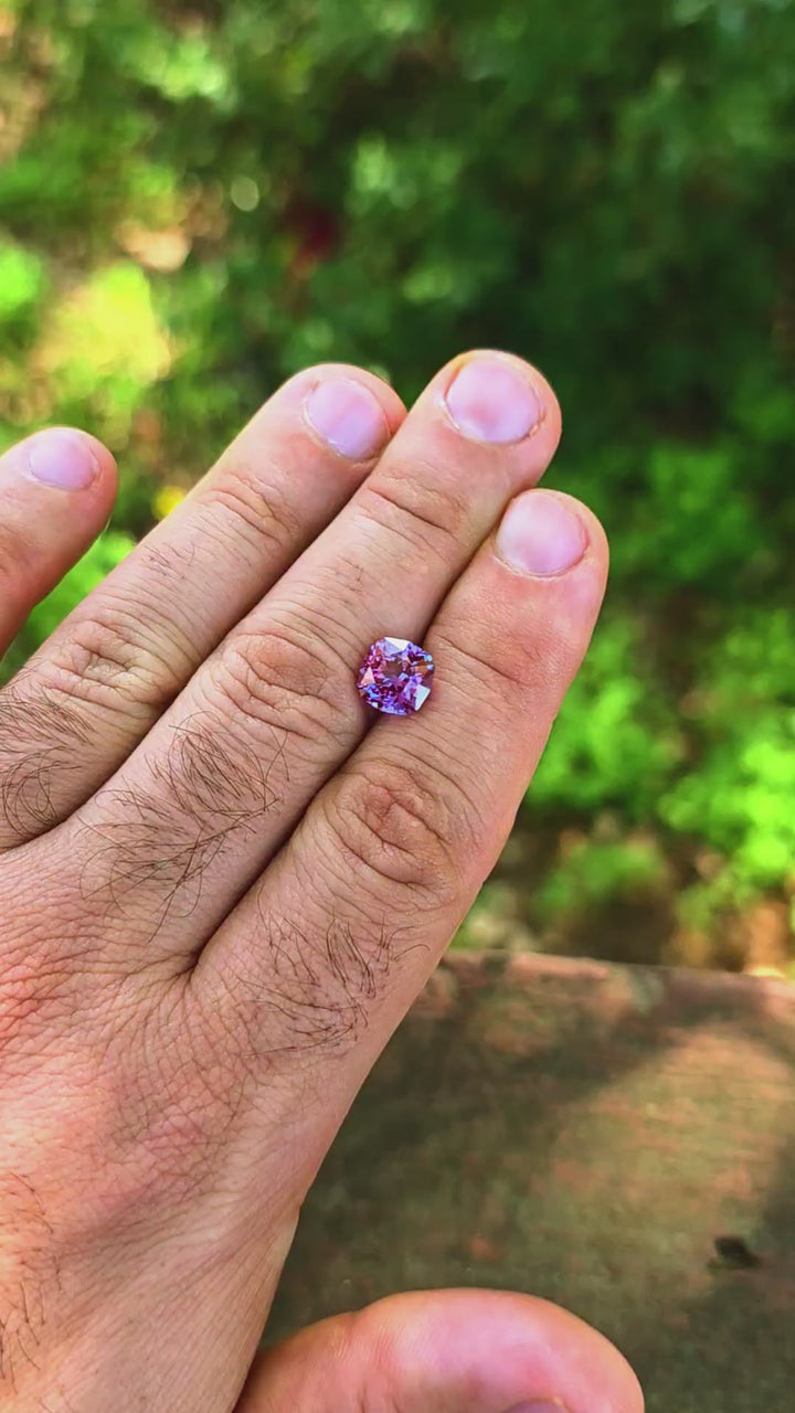 Saturated Repurposed Laser Alexandrite , House Of Sylas Cushion Cut, 3.40 Carats