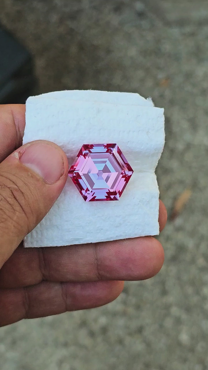 Repurposed Laser Alexandrite, Hexagon Step Cut, 41.14 Carats