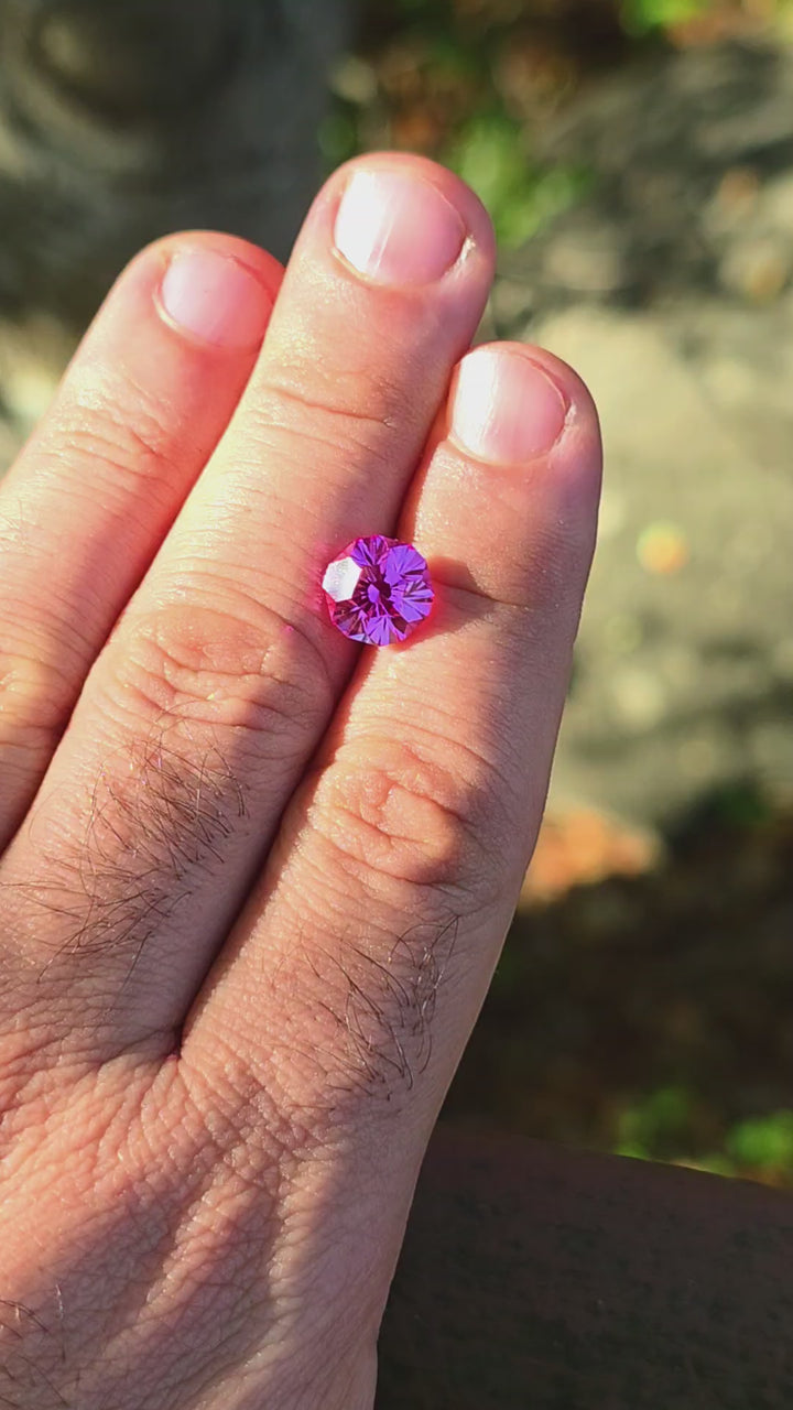 Star Wars Pink Laser Ruby, Gnome's Geode Cut, 4.32 Carats
