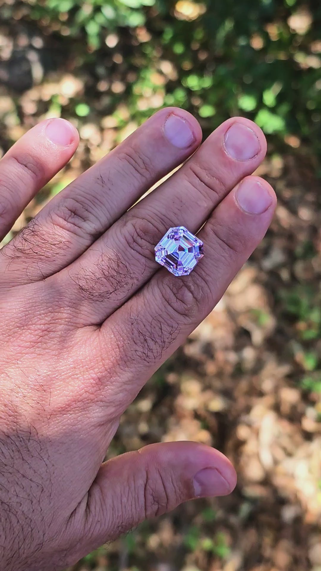 Purple Neodymium YAG, Asscher Cut, 20.14 Carats