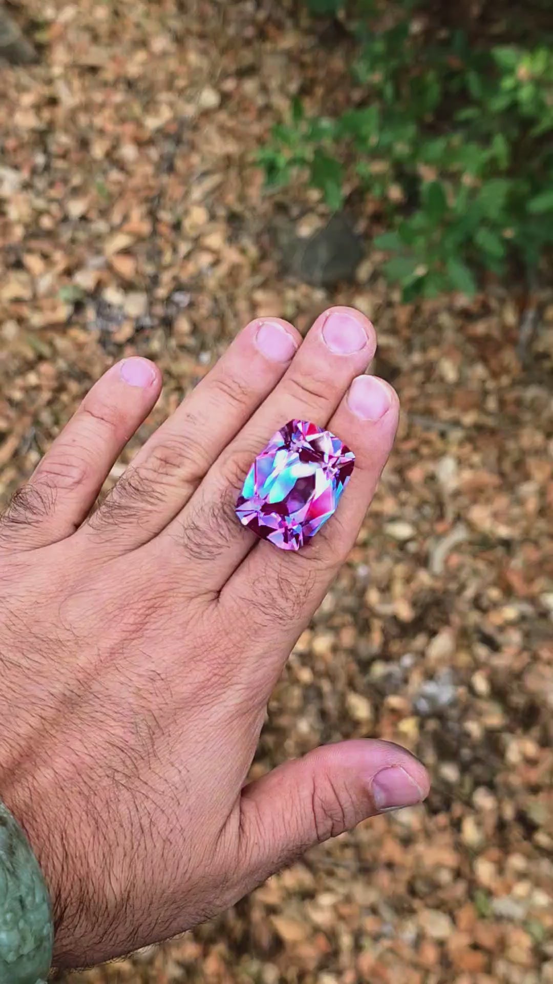 Repurposed Laser Alexandrite, Antique Long Cushion Cut, 87.17 Carats