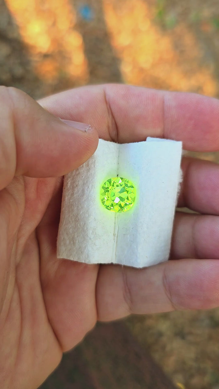 Green LuAG, Antique Cushion Cut, 12.14 Carats