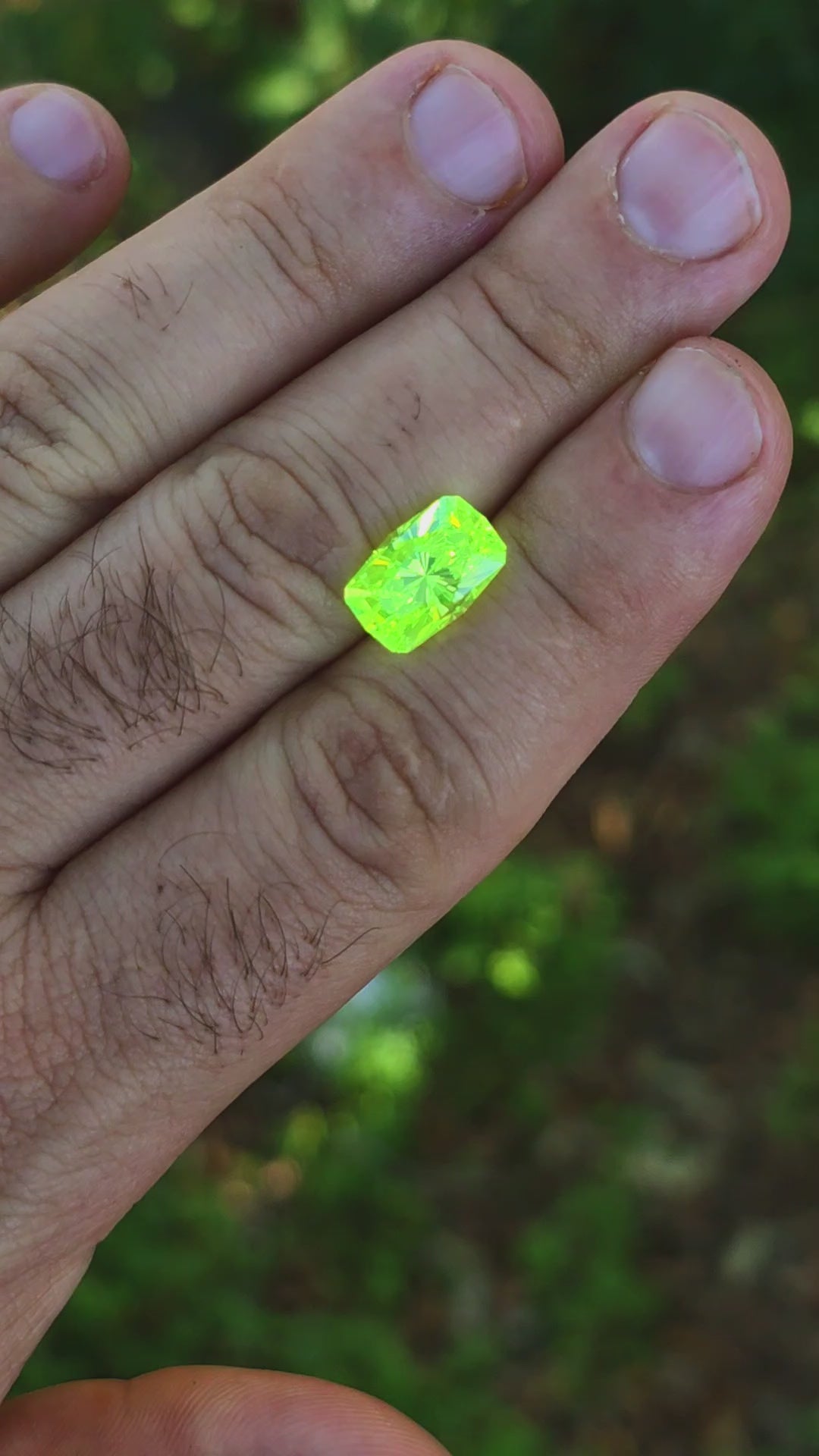 Green LuAG, House Of Sylas Cushion Cut, 10.02 Carats