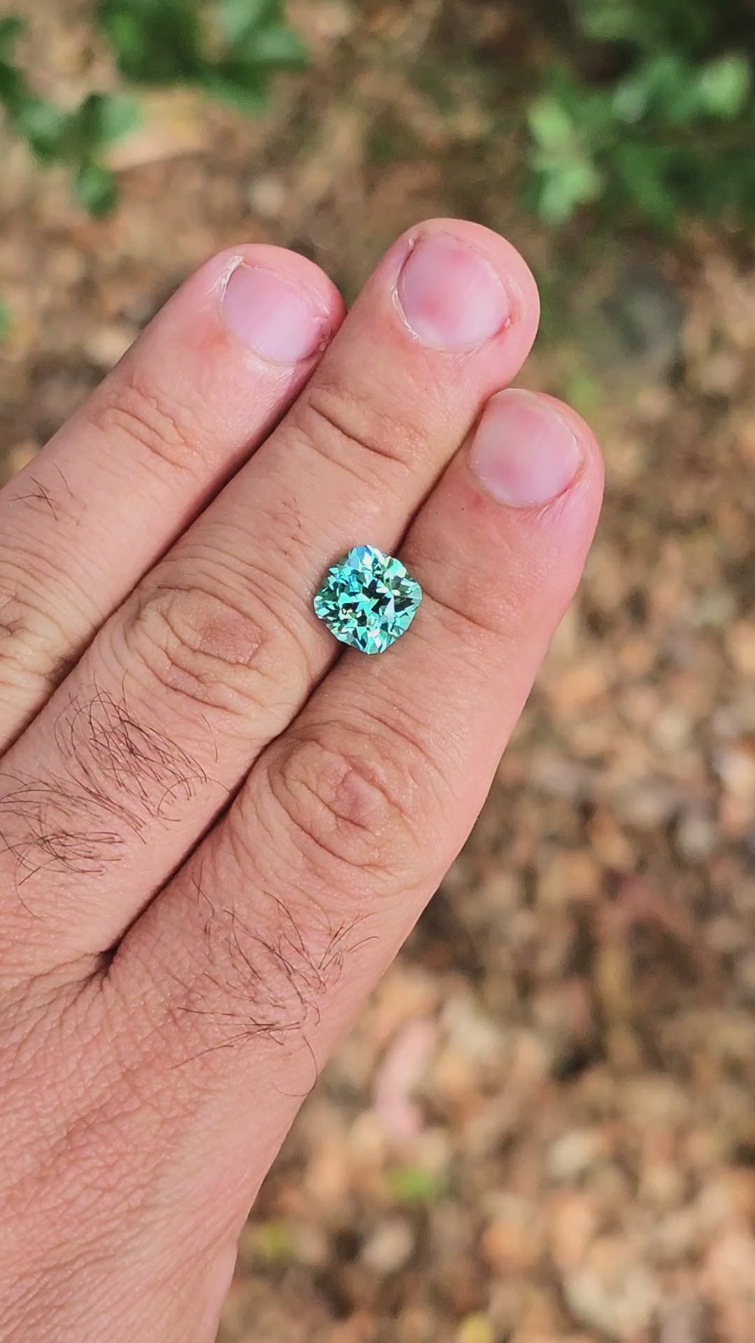 Bright Cobalt Teal Lab Sapphire, House Of Sylas Cushion Cut, 4.79 Carats