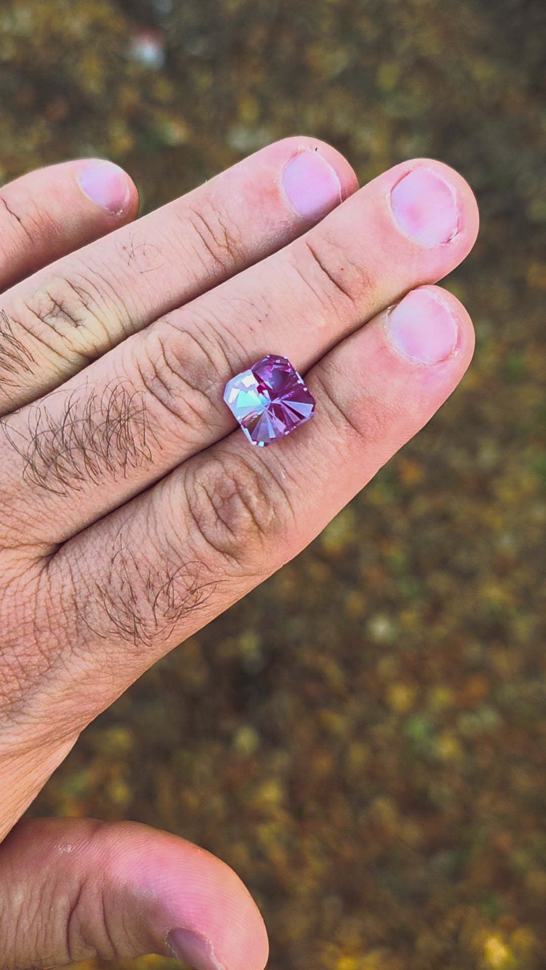 Repurposed Laser Alexandrite, Tessellation Cut, 8.15 Carats
