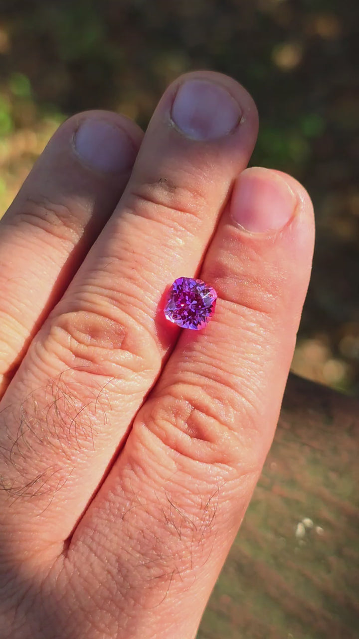 Star Wars Pink Laser Ruby, House Of Sylas Cushion Cut, 3.06 Carats