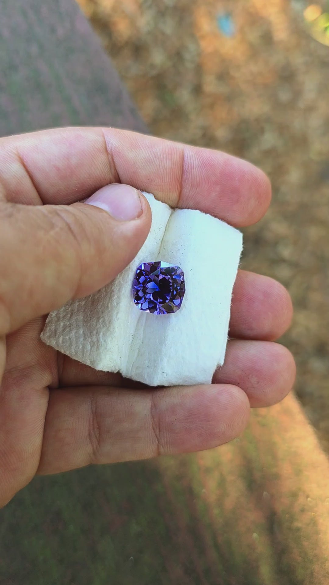 Light Purple Lab Sapphire, House Of Sylas Cushion Cut, 10.40 Carats