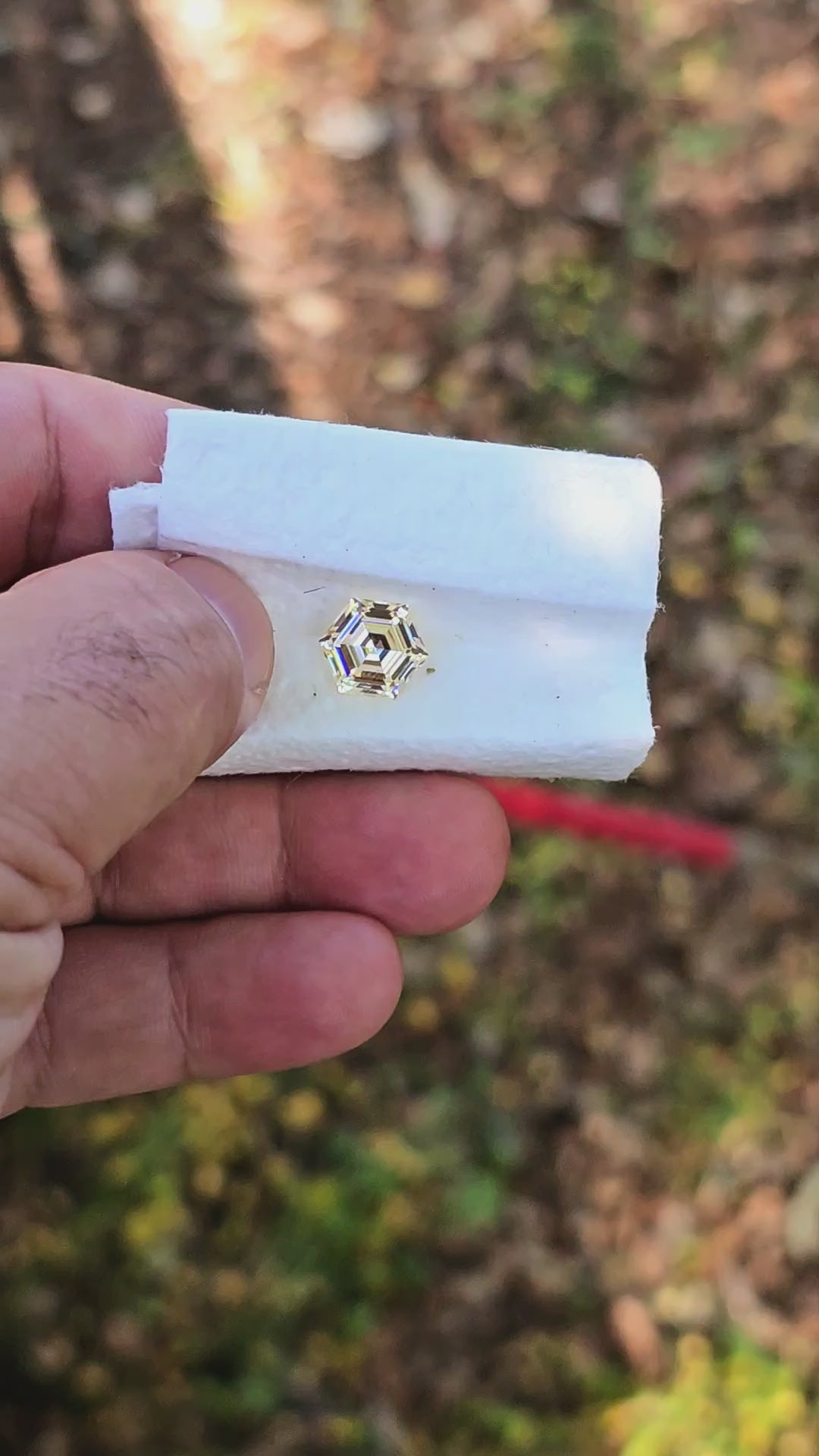 Experimental Samarium YAG, Hexagon Step Cut, 5.43 Carats