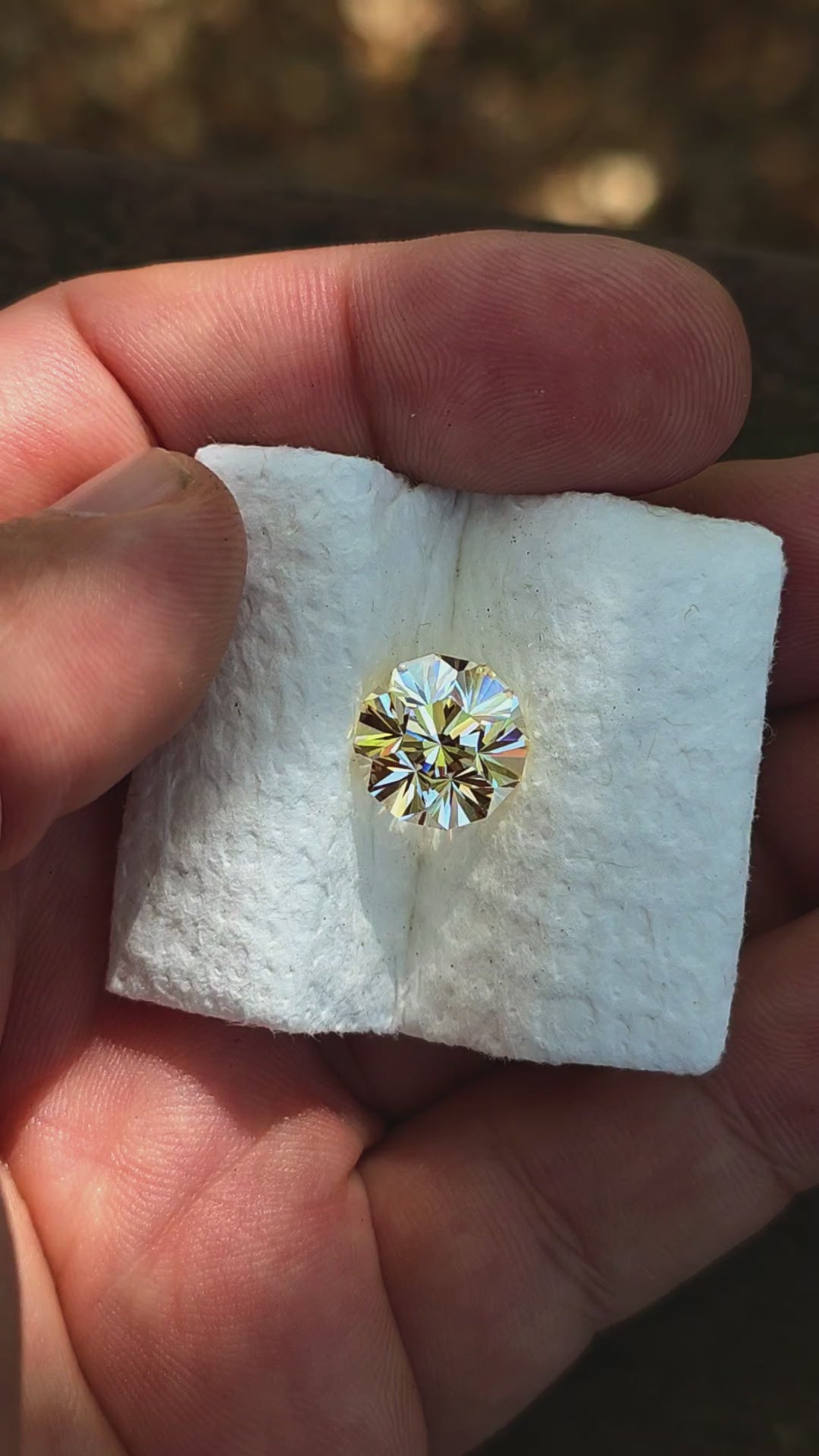 Experimental Samarium YAG, Gnome's Geode Cut, 6.65 Carats