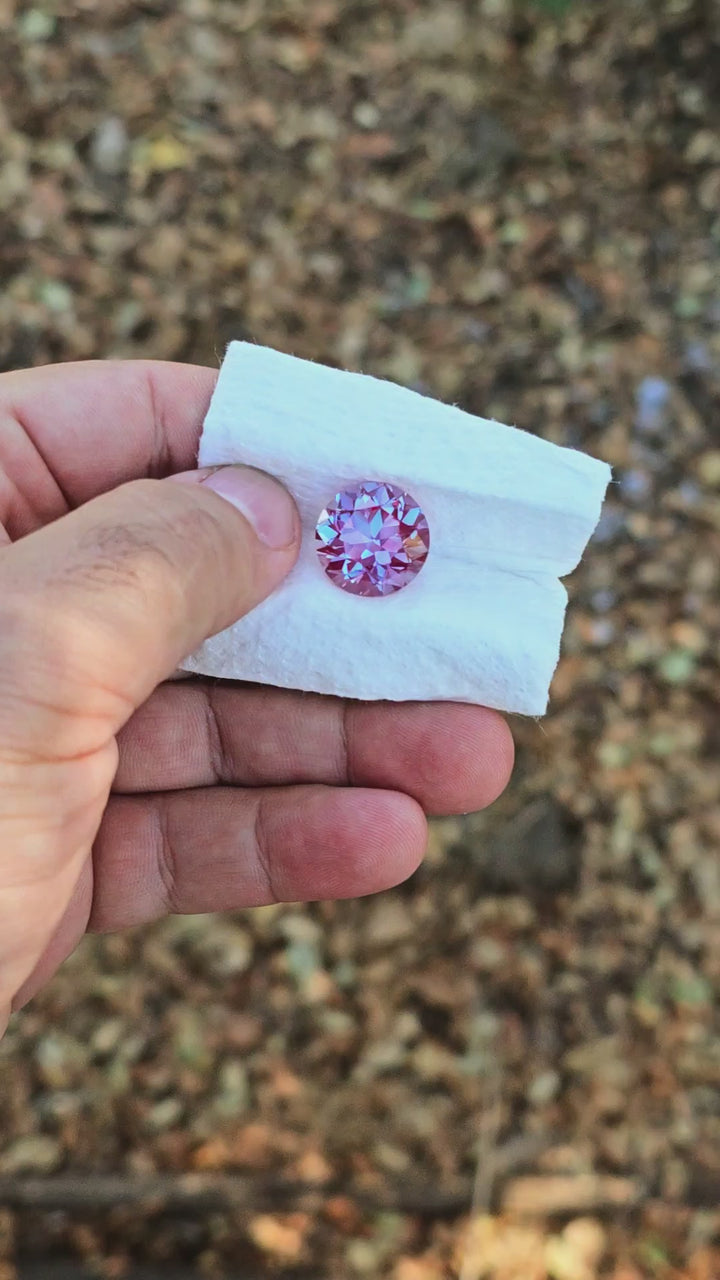 Repurposed Laser Alexandrite, Traditional Round Brilliant Cut, 18.45 Carats