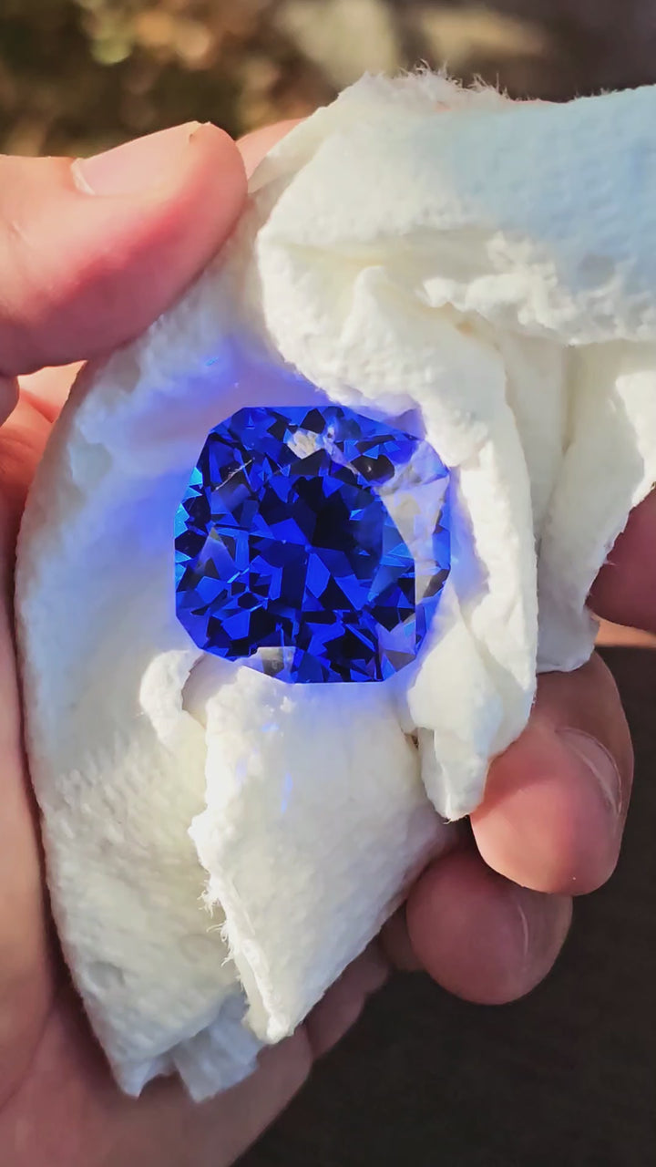 Czochralski Cobalt Spinel, House Of Sylas Cushion Cut, 83.30 Carats