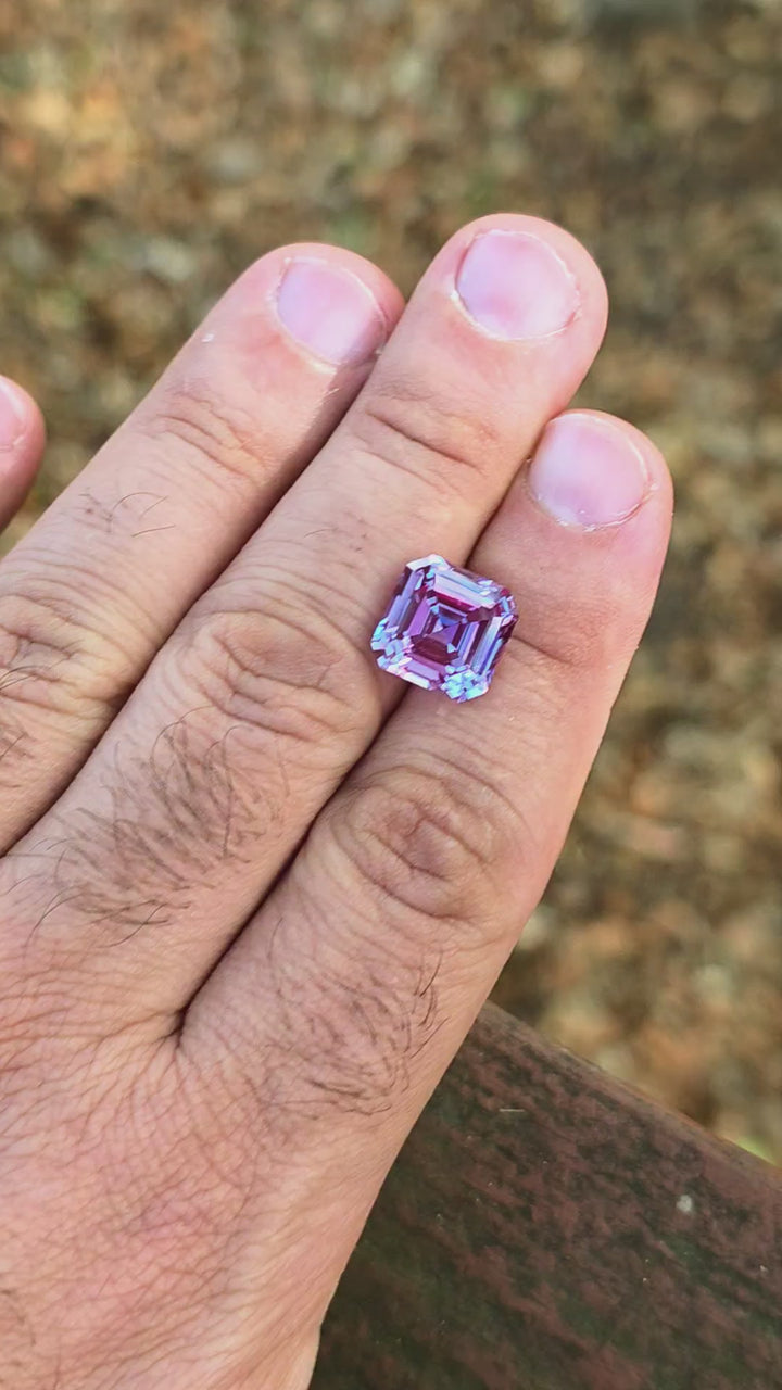 Repurposed Laser Alexandrite, Asscher Cut, 7.72 Carats