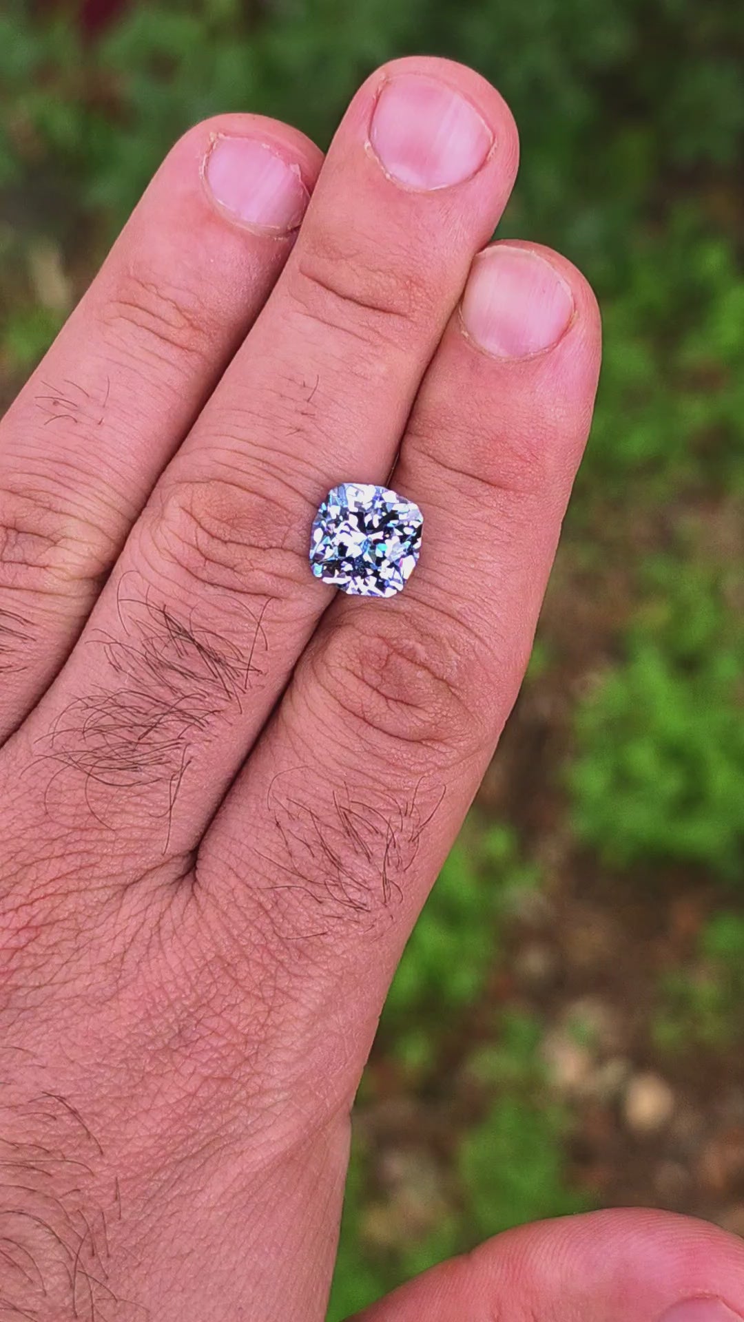 Light Cornflower Blue Lab Spinel, House Of Sylas Cushion Cut, 5.92 Carats