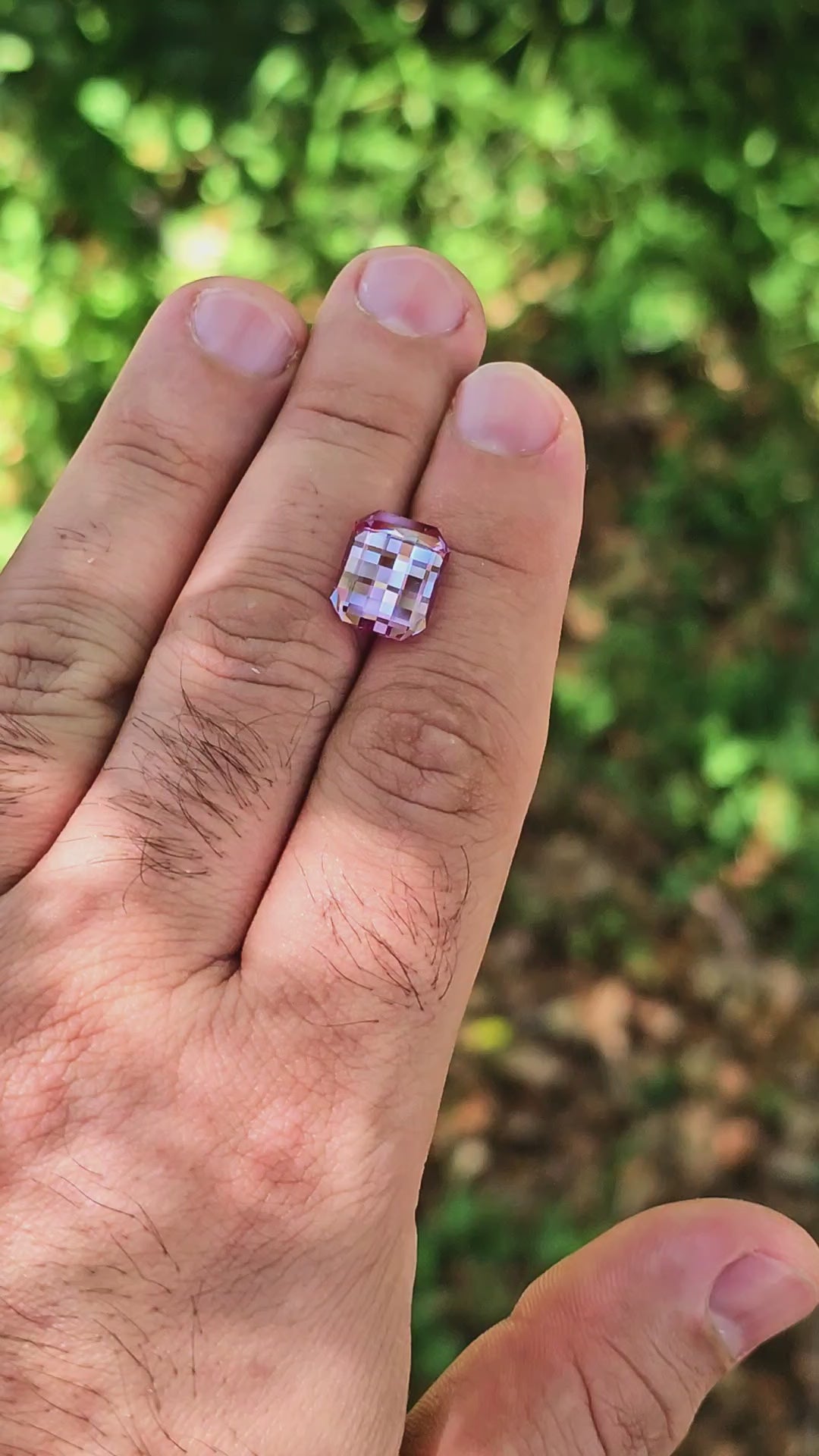 Repurposed Laser Alexandrite, Pixel Rectangle Cut, 8.10 Carats