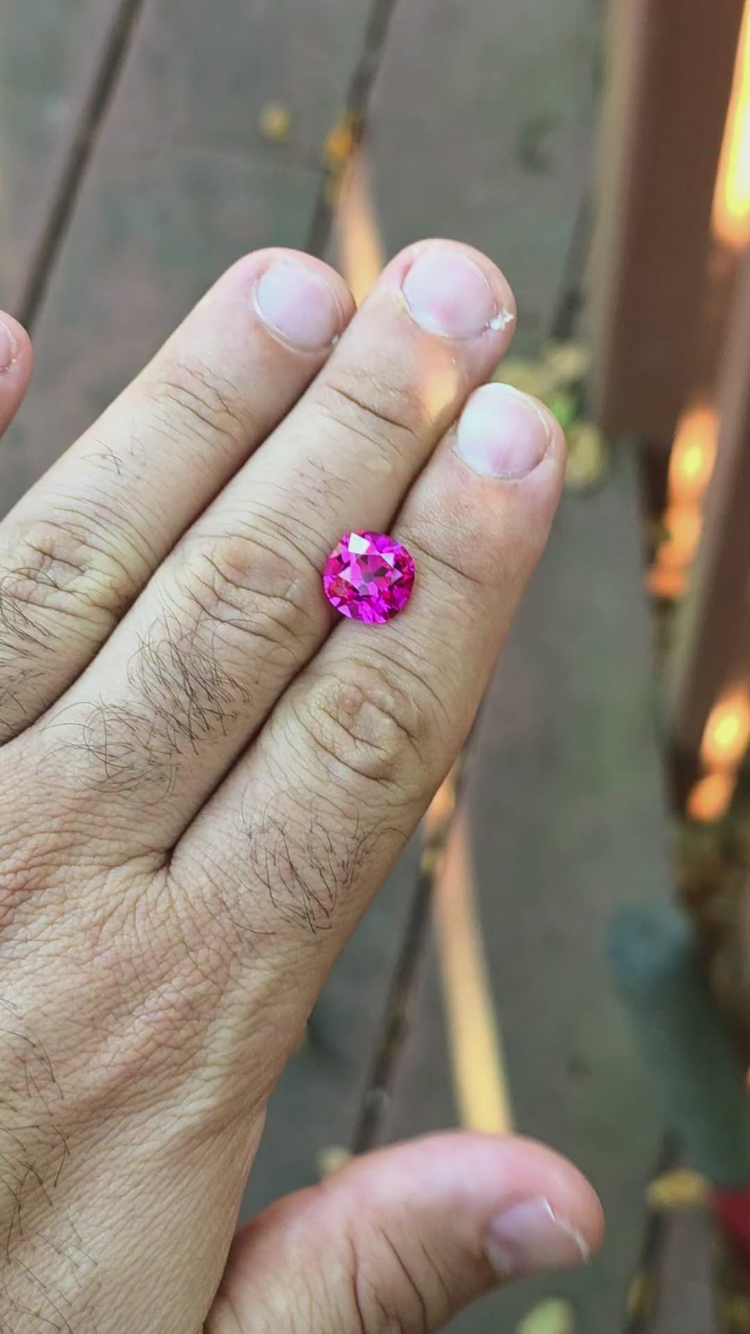 Neon Purple Lab Sapphire, Antique Cushion Cut, 5.75 Carats