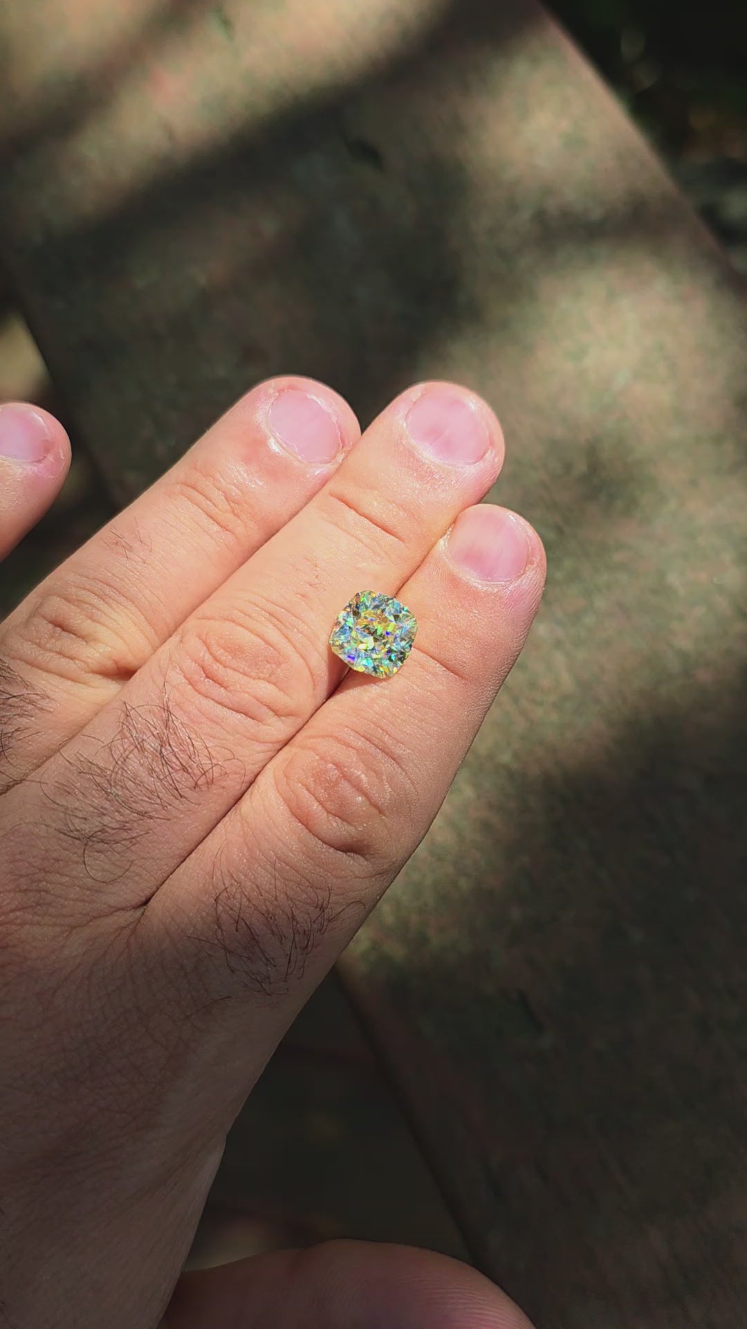 White Rutile 🌈🍭🦄, House Of Sylas Cushion Cut, 6.10 Carats