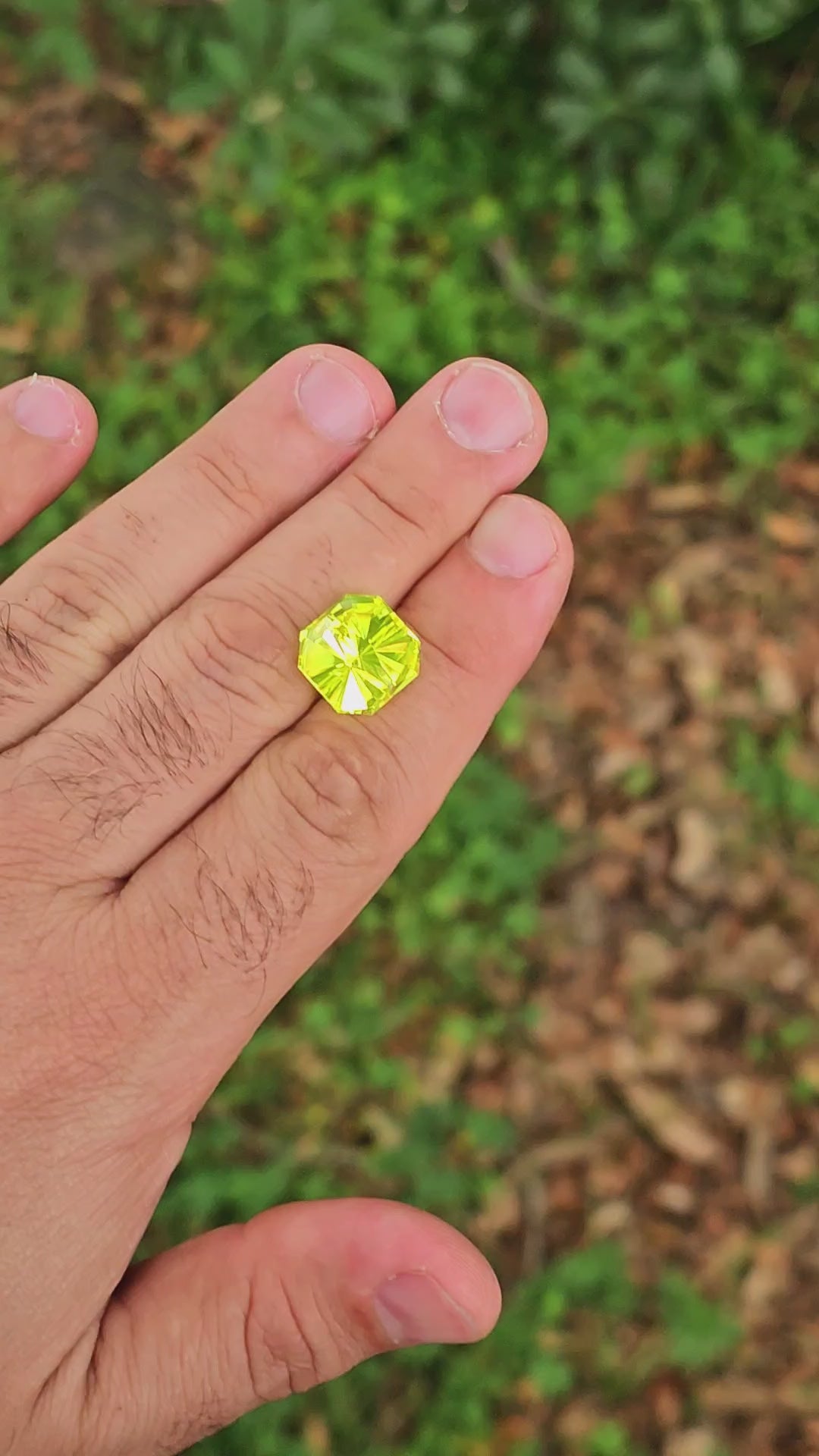 Cerium Doped YAG, Tessellation Cut, 16.00 Carats