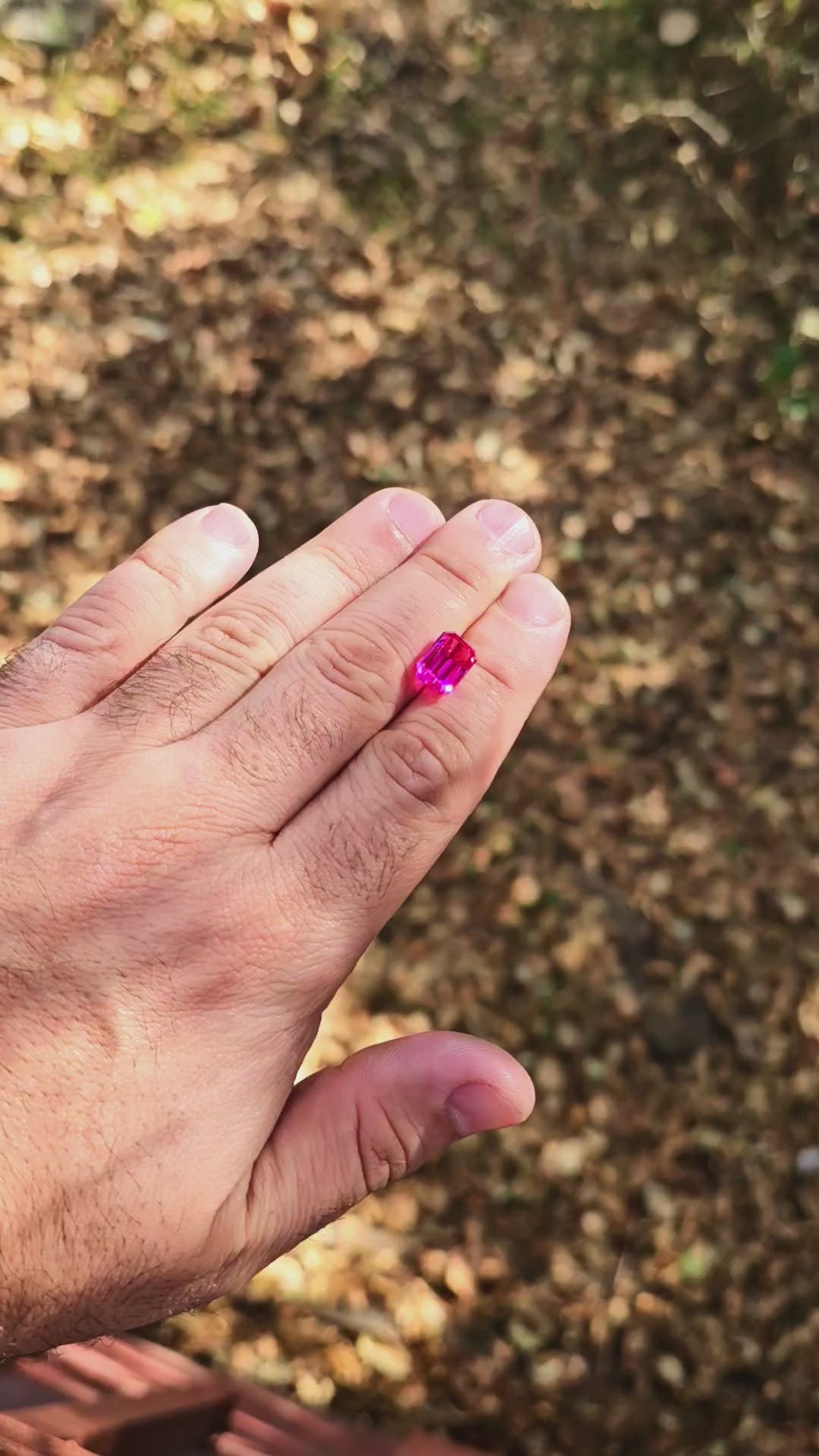 Star Wars Pink Laser Ruby, Emerald Cut, 6.11 Carats