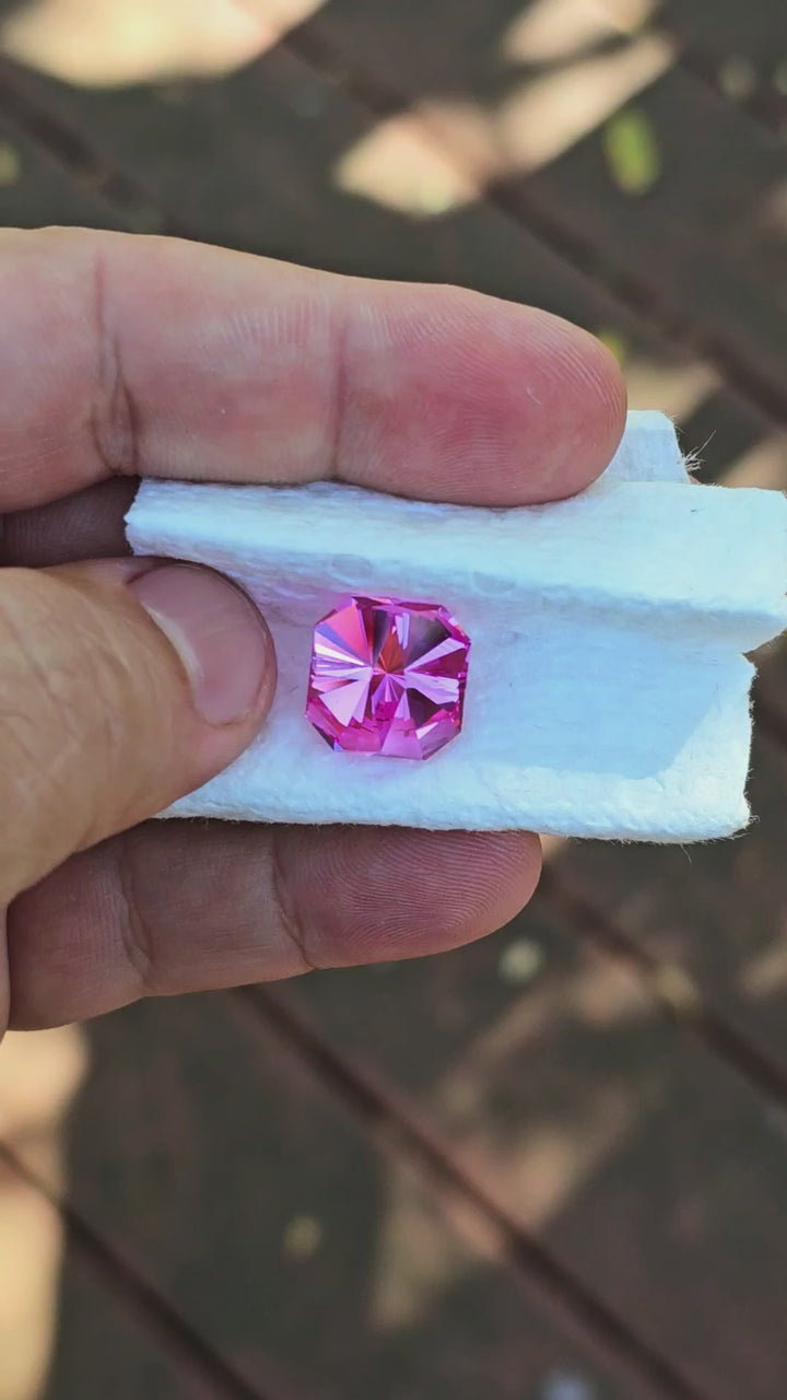 Star Wars Pink Laser Ruby, Tessellation Cut, 13.36 Carats