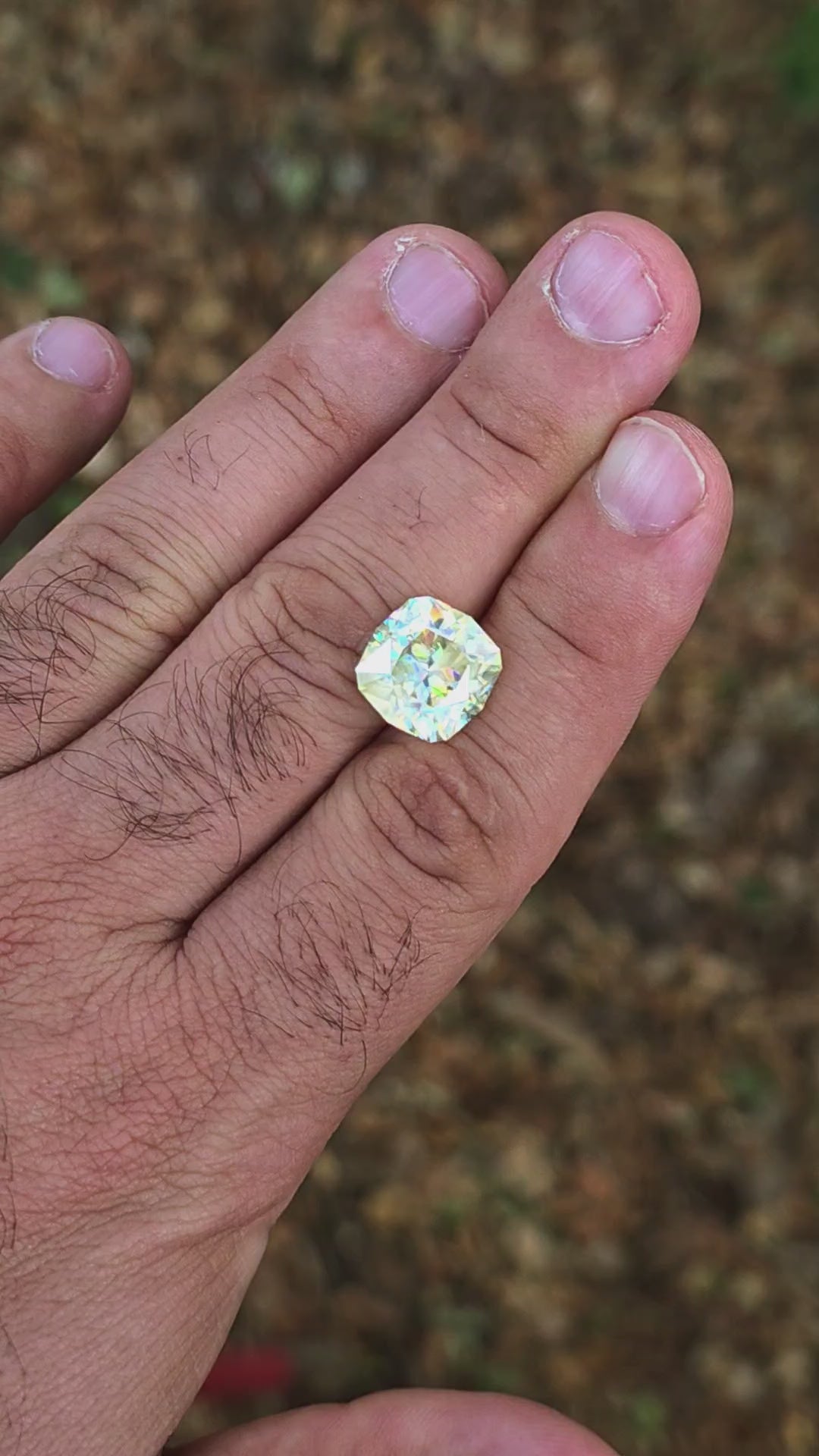White Rutile 🌈🍭🦄, House Of Sylas Cushion Cut, 11.10 Carats