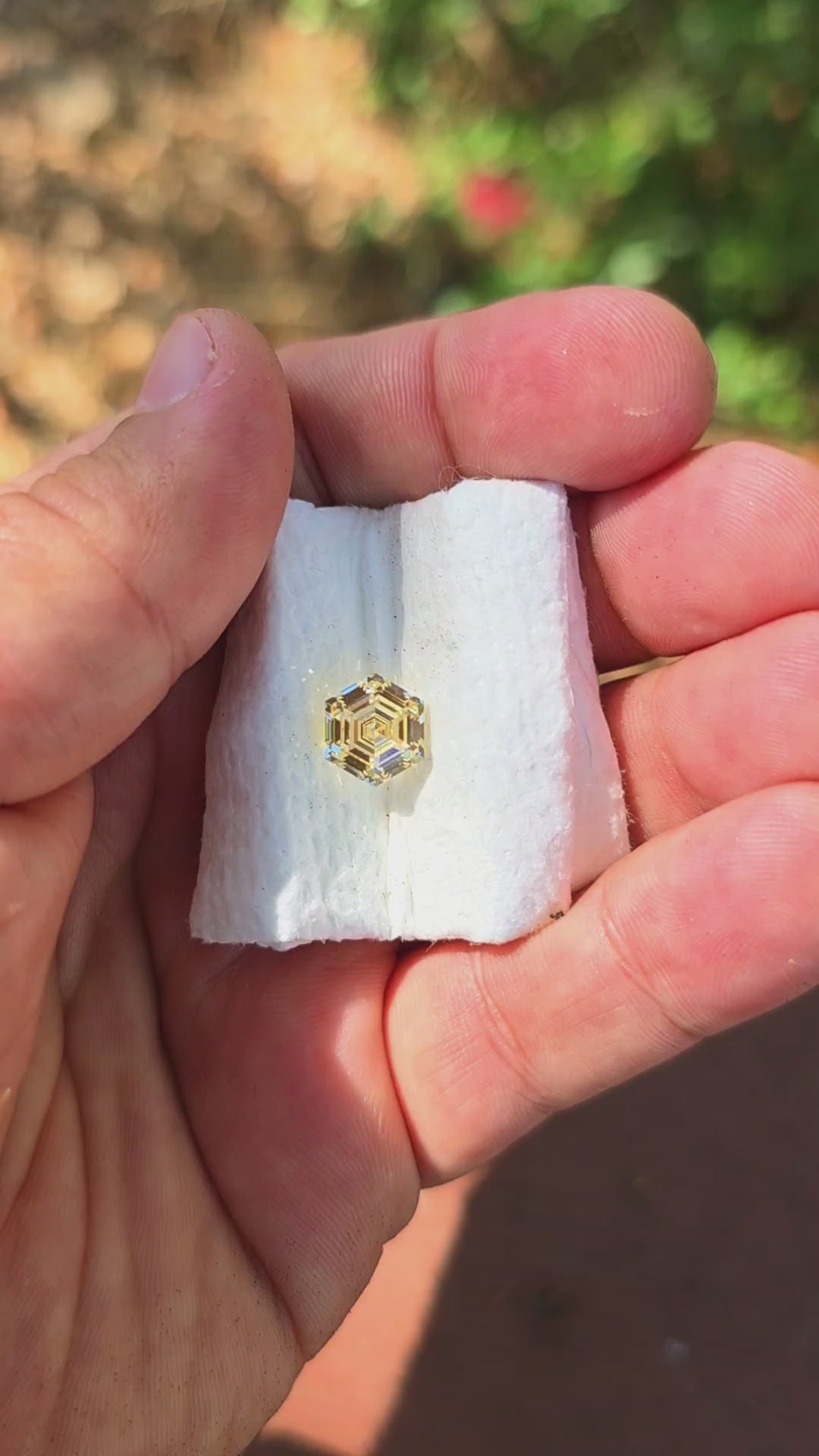 Experimental Samarium YAG, Hexagon Step Cut, 5.60 Carats