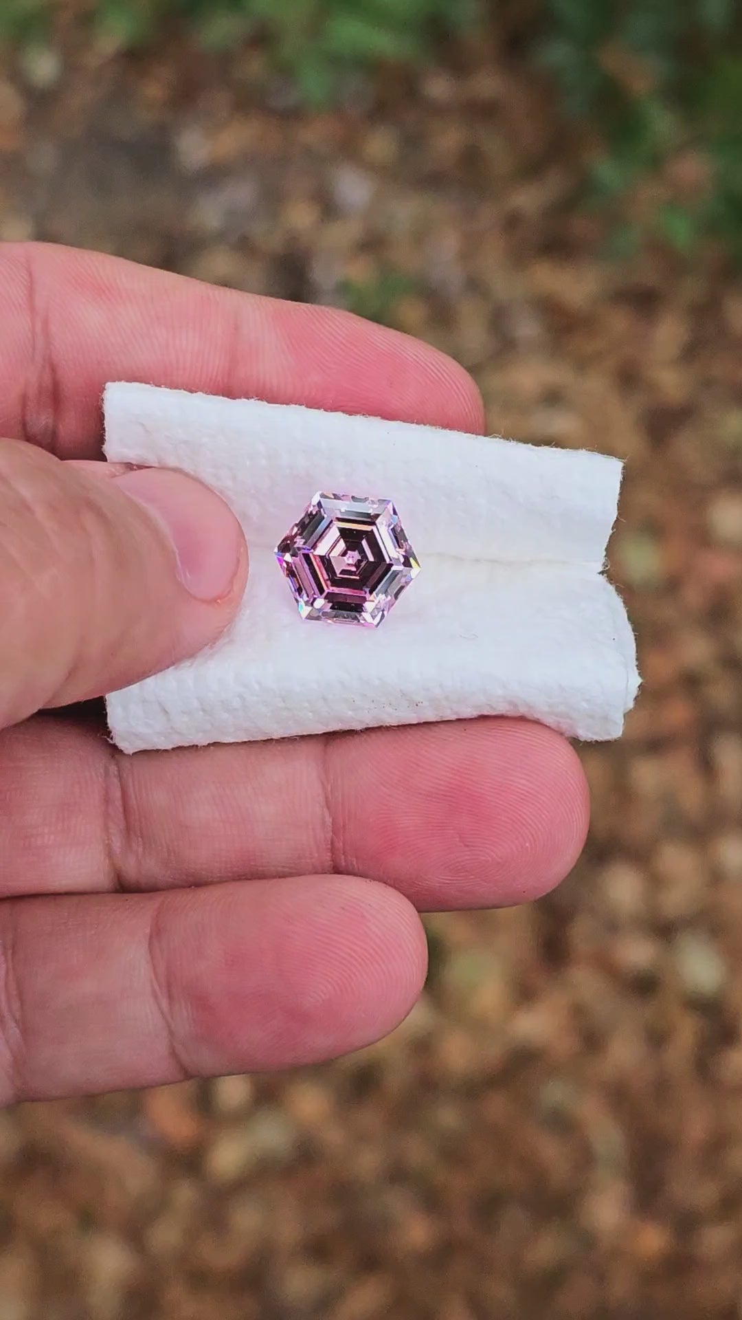 Purple Neodymium+ YAG, Hexagon Step Cut, 12.32 Carats