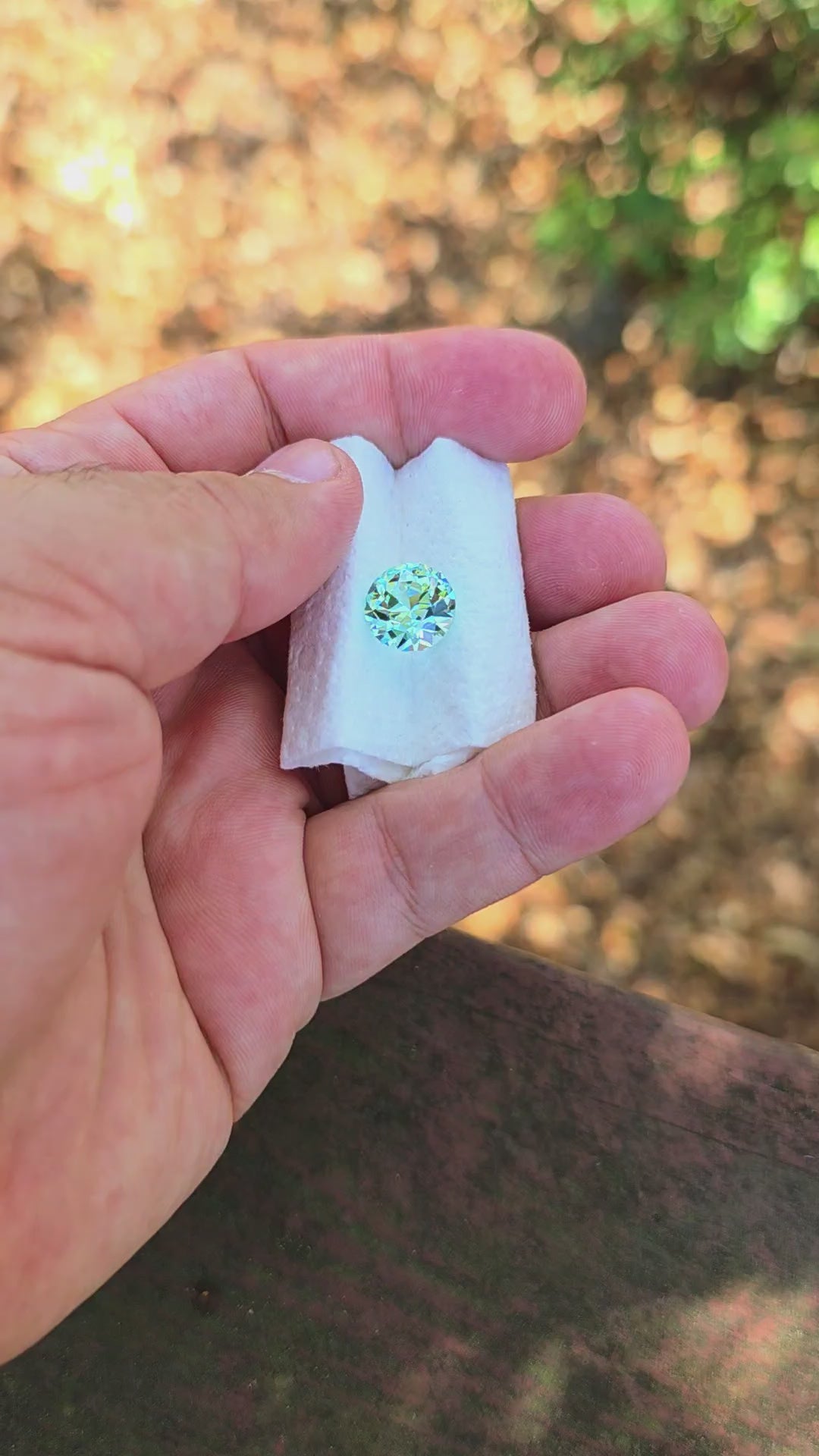 Pastel Mint Laser Garnet, Traditional Round Brilliant Cut, 8.13 Carats