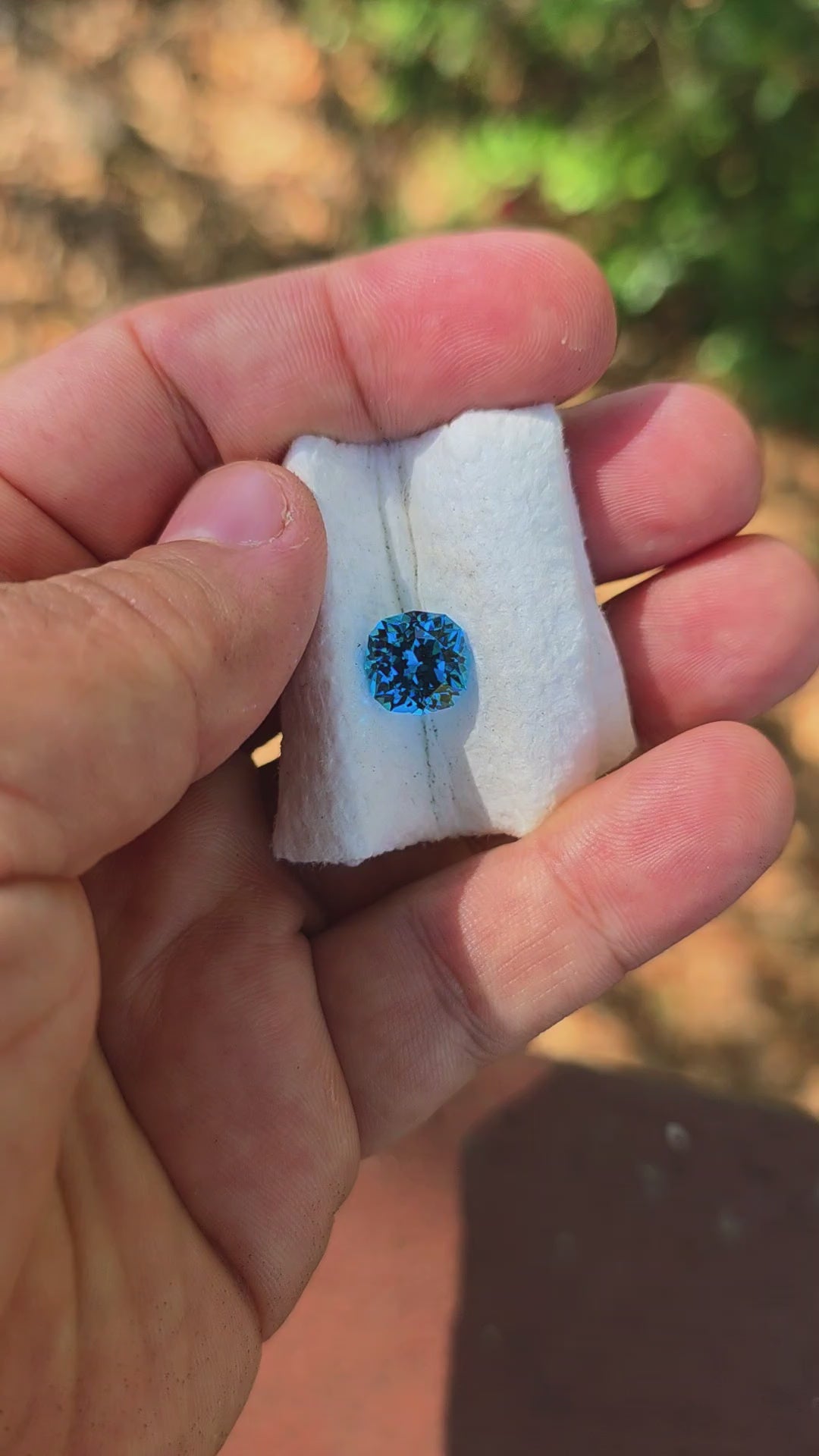 Blue Cobalt YAG, House Of Sylas Cushion Cut, 5.72 Carats