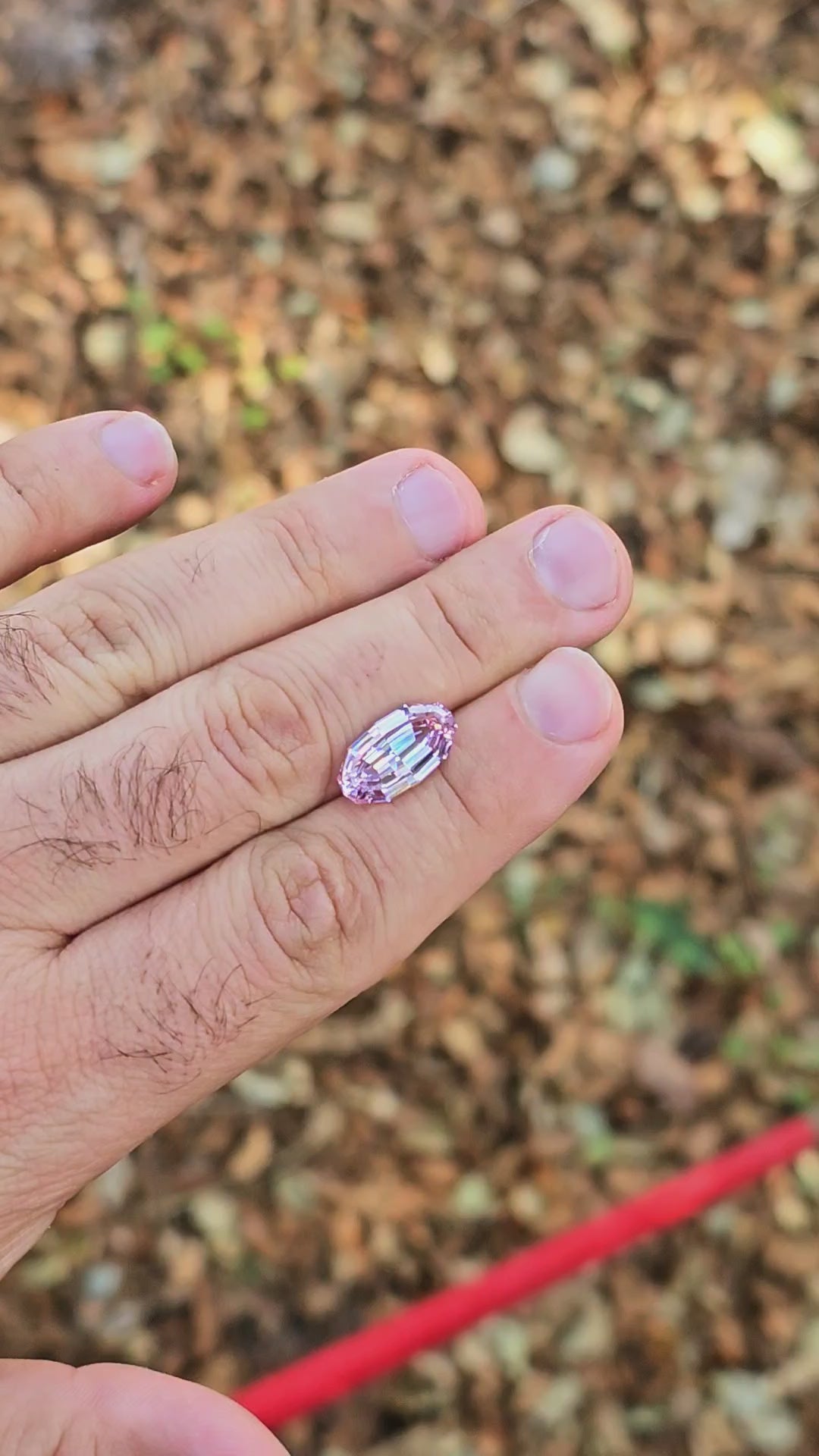 Purple Neodymium+ YAG, Long Step Oval Cut, 6.64 Carats