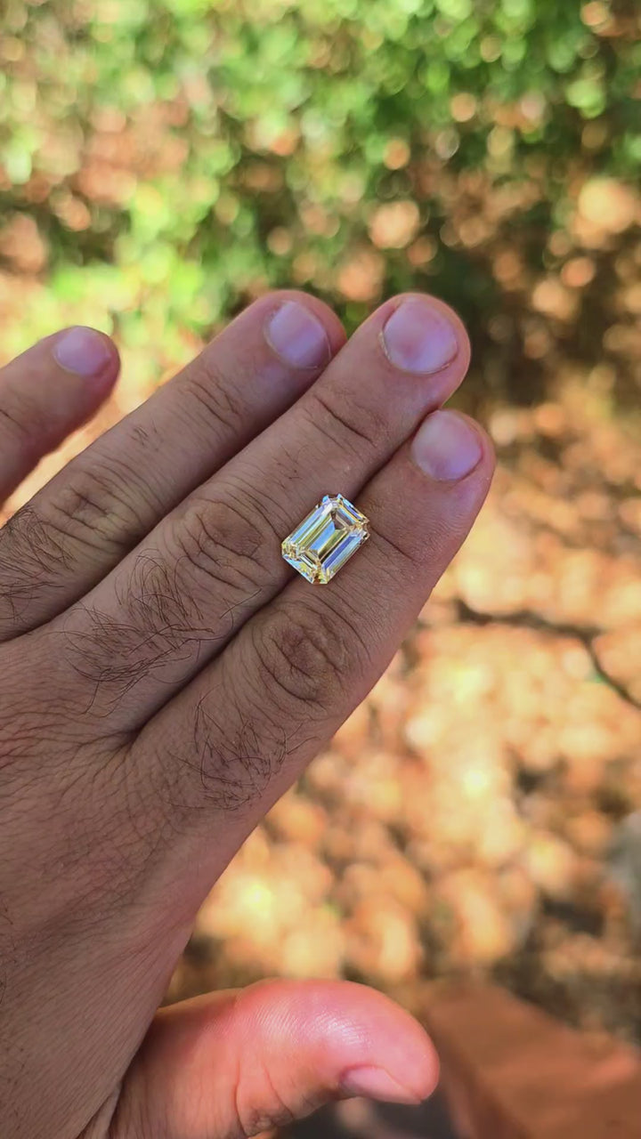 Experimental Samarium YAG, Emerald Cut, 7.94 Carats