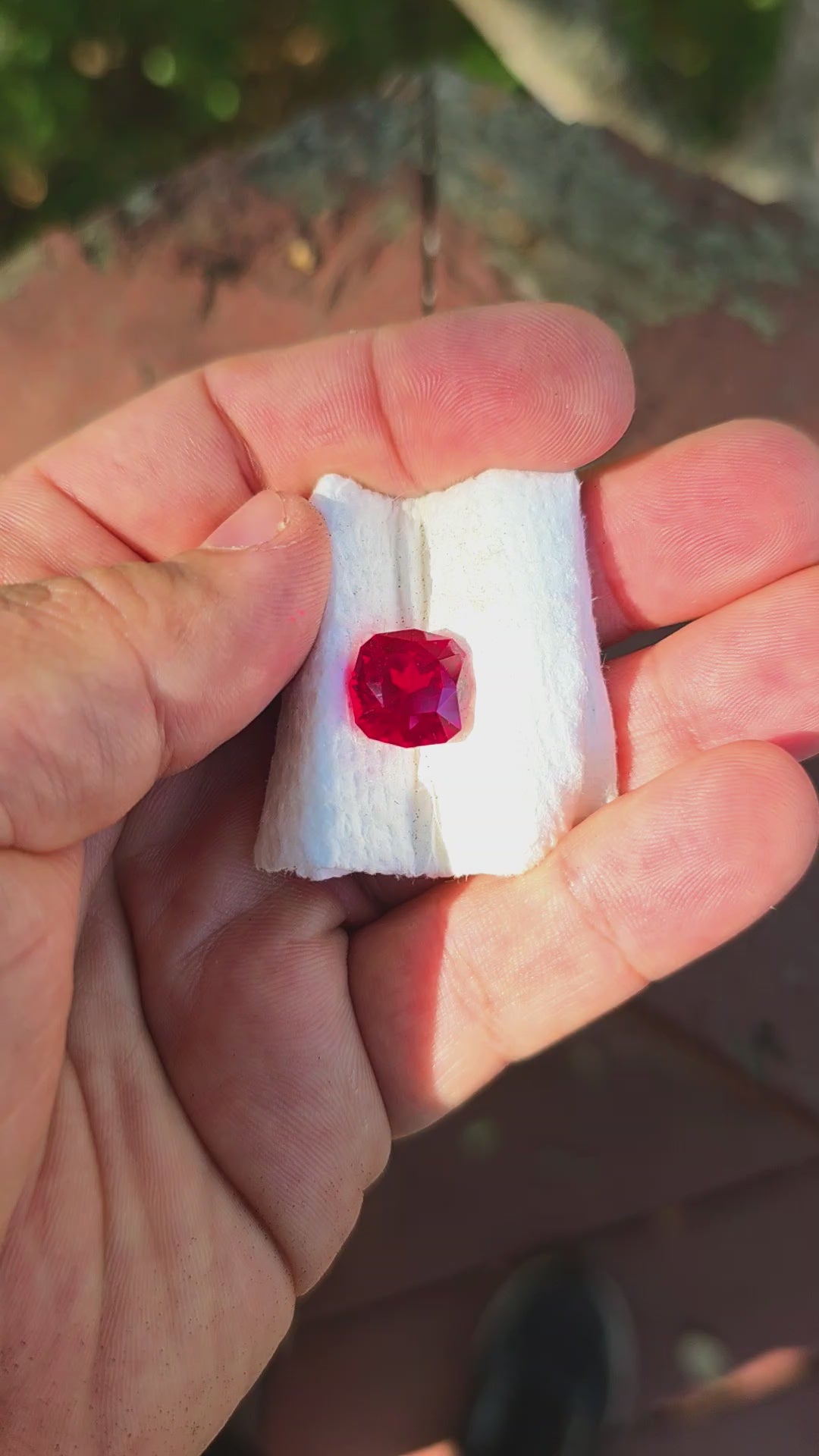 Pigeon Blood Lab Spinel, House Of Sylas Cushion Cut, 7.93 Carats