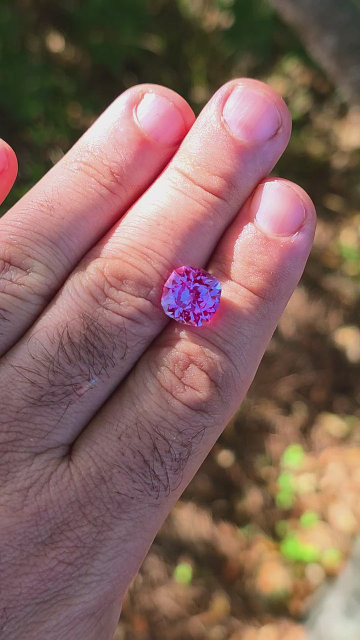 Repurposed Laser Alexandrite, House Of Sylas Cushion Cut, 6.99 Carats