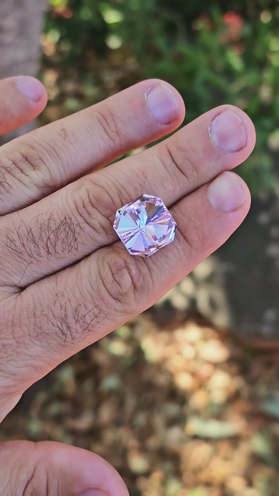 Purple Neodymium YAG, Tessellation Cut, 23.60 Carats