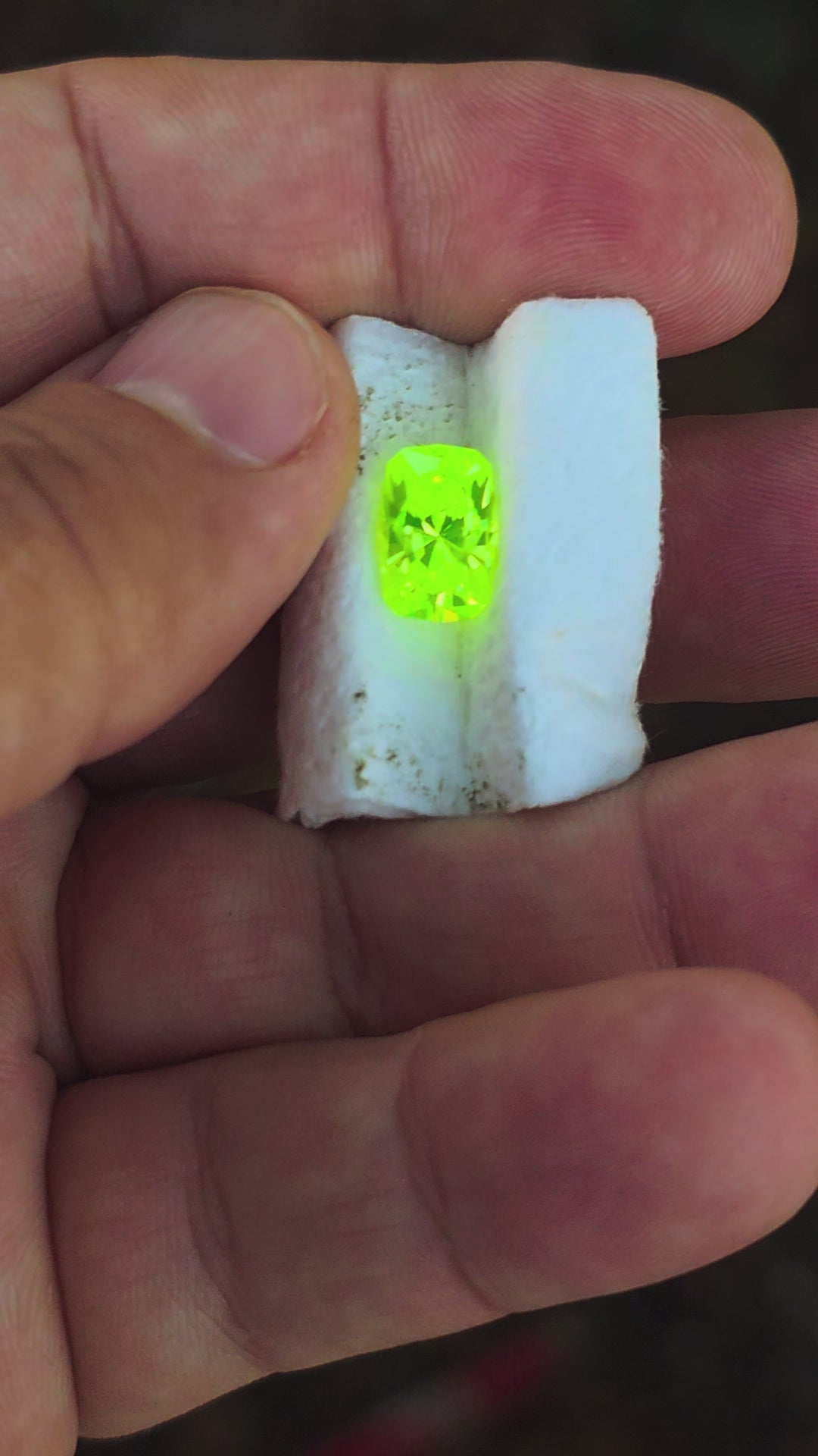 Green LuAG, House Of Sylas Long Cushion Cut, 6.10 Carats