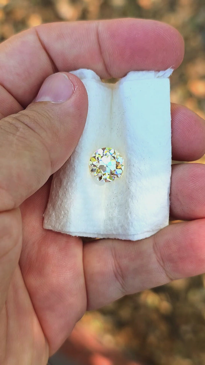 Experimental Samarium YAG, Traditional Round Brilliant Cut, 7.30 Carats