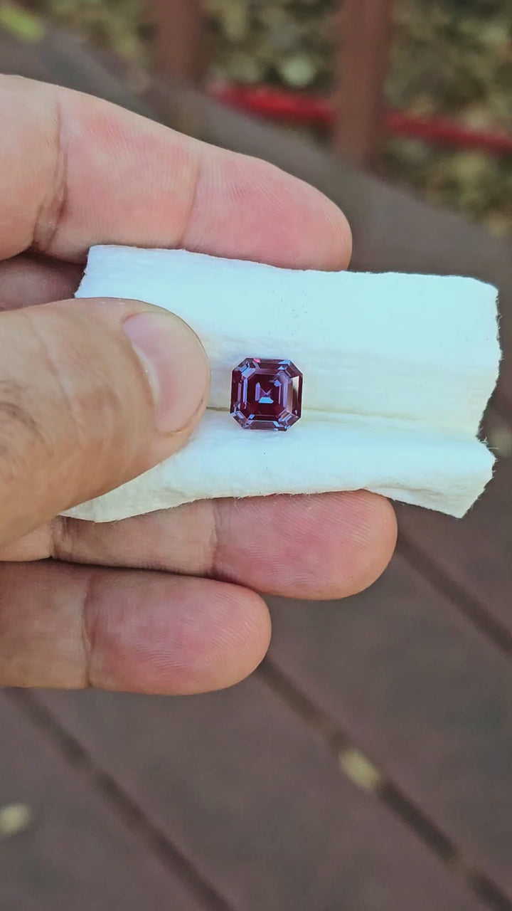 Czochralski Alexandrite, Asscher Cut, 4.21 Carats