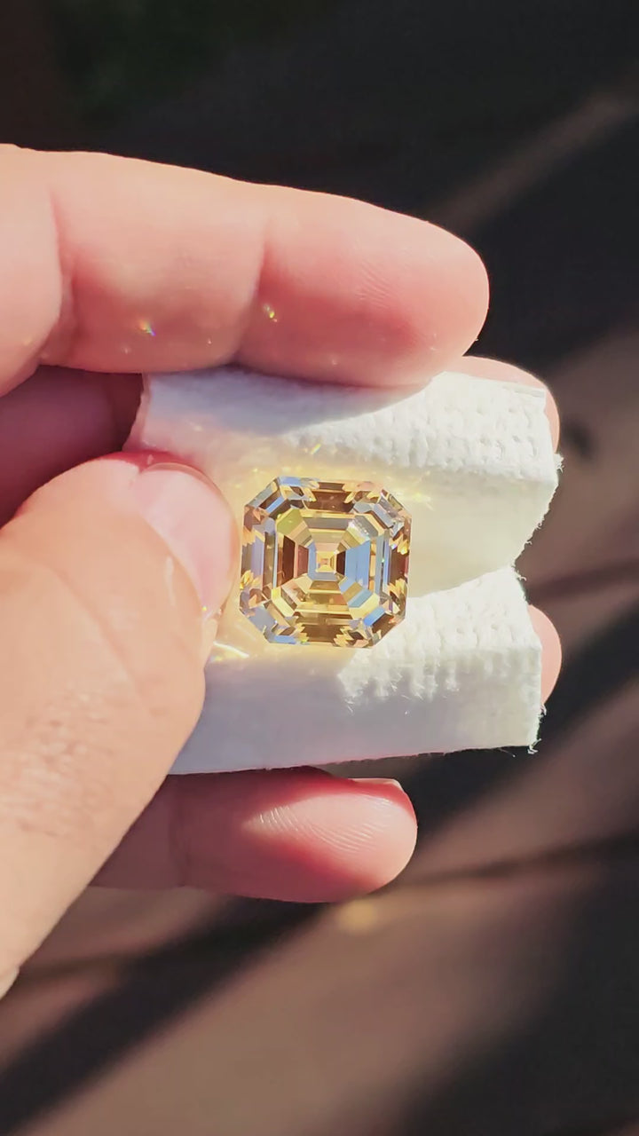 Experimental Samarium YAG, Asscher Cut, 28.88 Carats