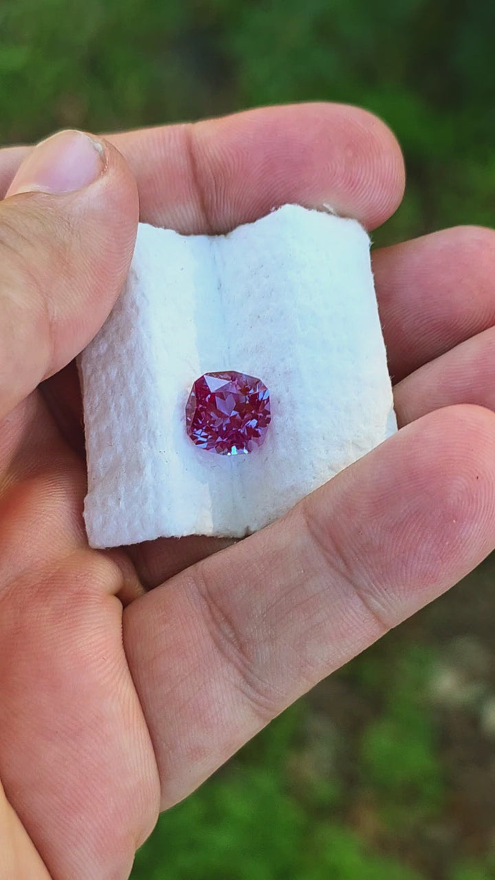 Saturated Repurposed Laser Alexandrite , House Of Sylas Cushion Cut, 4.92 Carats