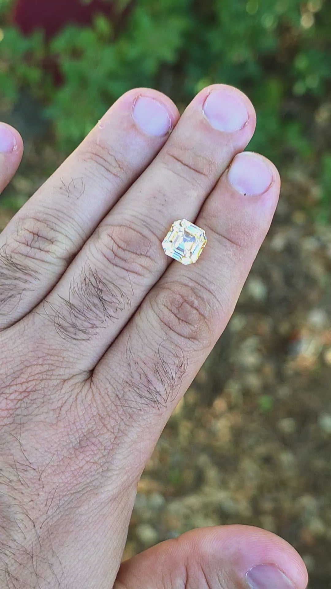 Experimental Samarium YAG, Asscher Cut, 6.55 Carats